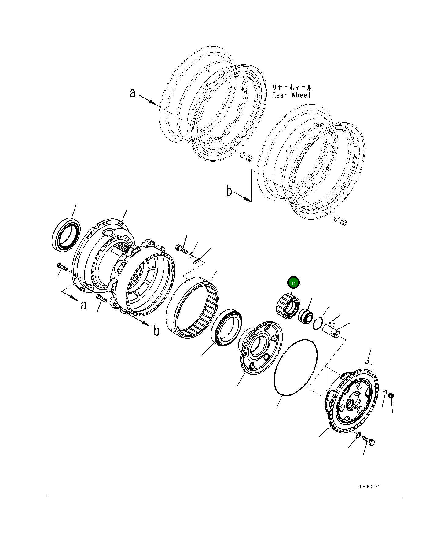 Шестерня 561-22-72531 Komatsu