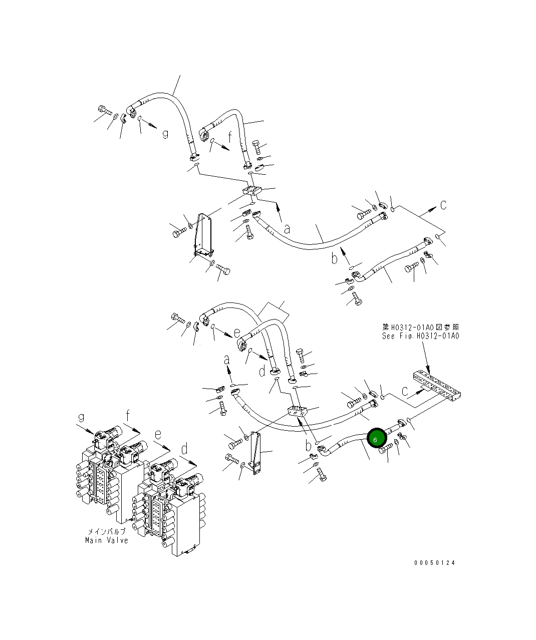 Шланг 07083-01419 Komatsu