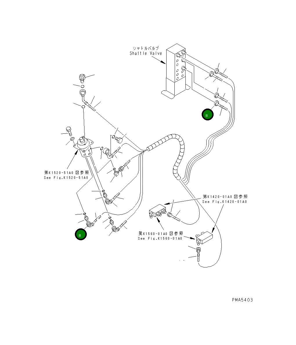 Шланг 203-62-62820 Komatsu