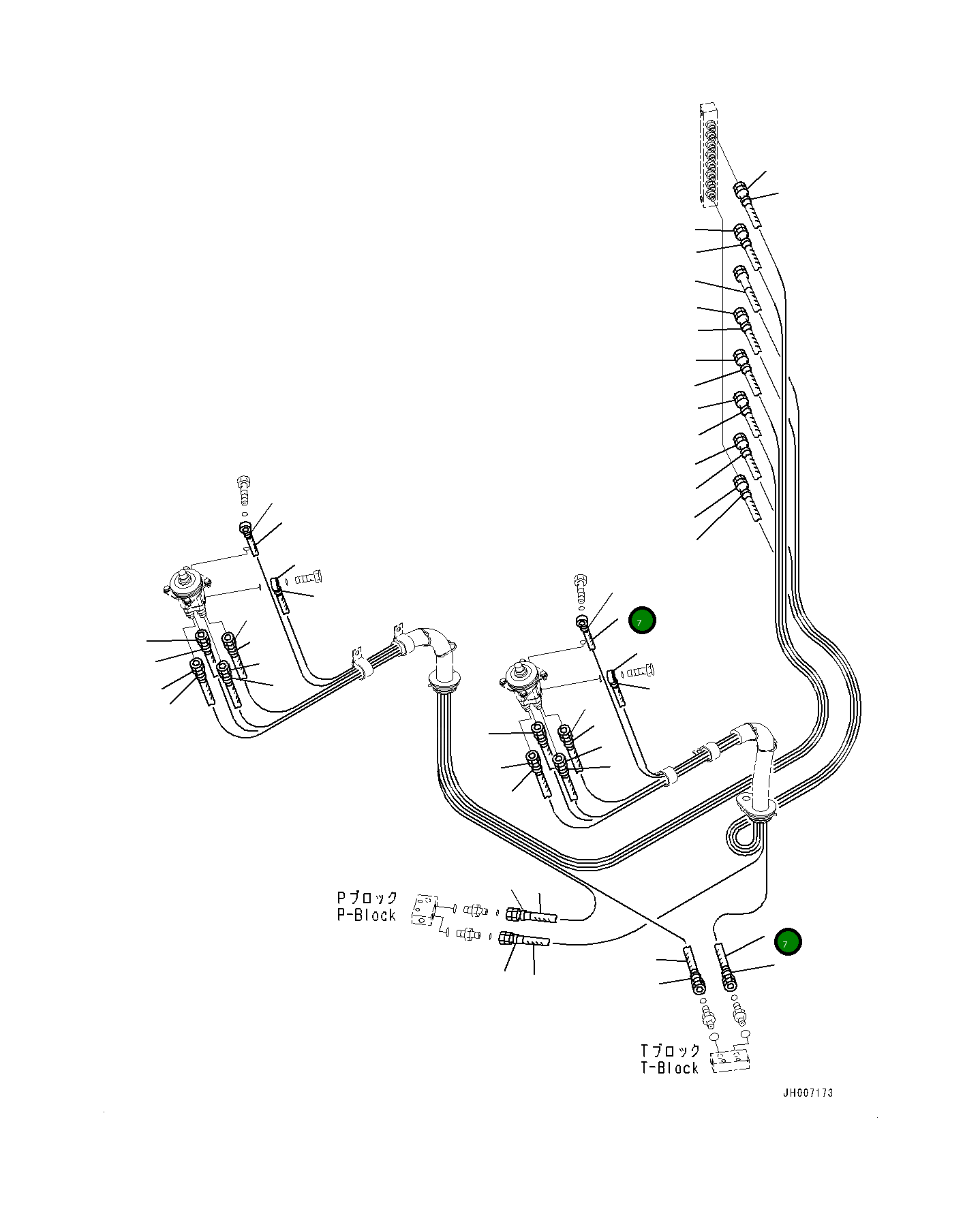Шланг 20Y6253420 Komatsu