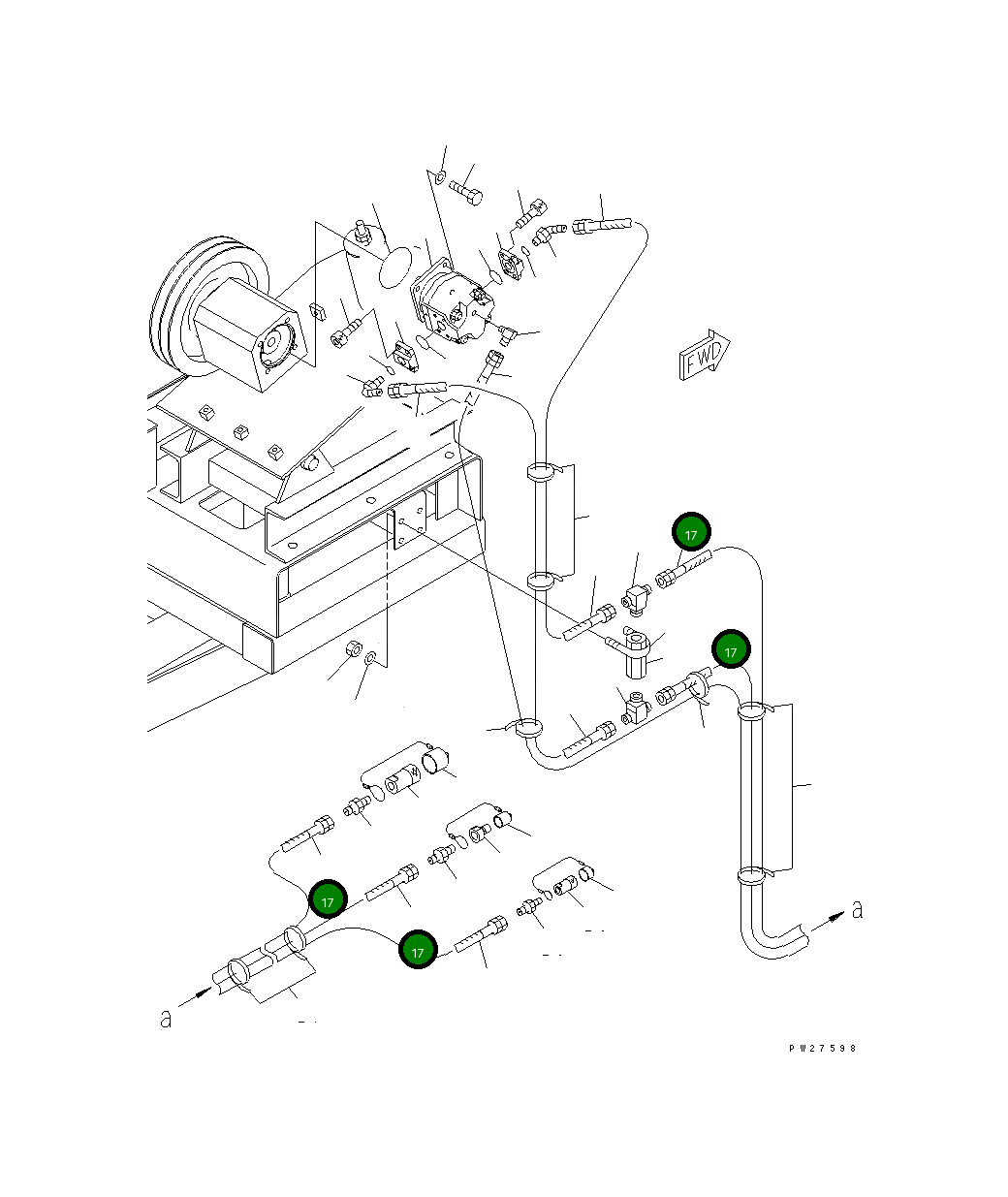 Шланг 07113-00480 Komatsu