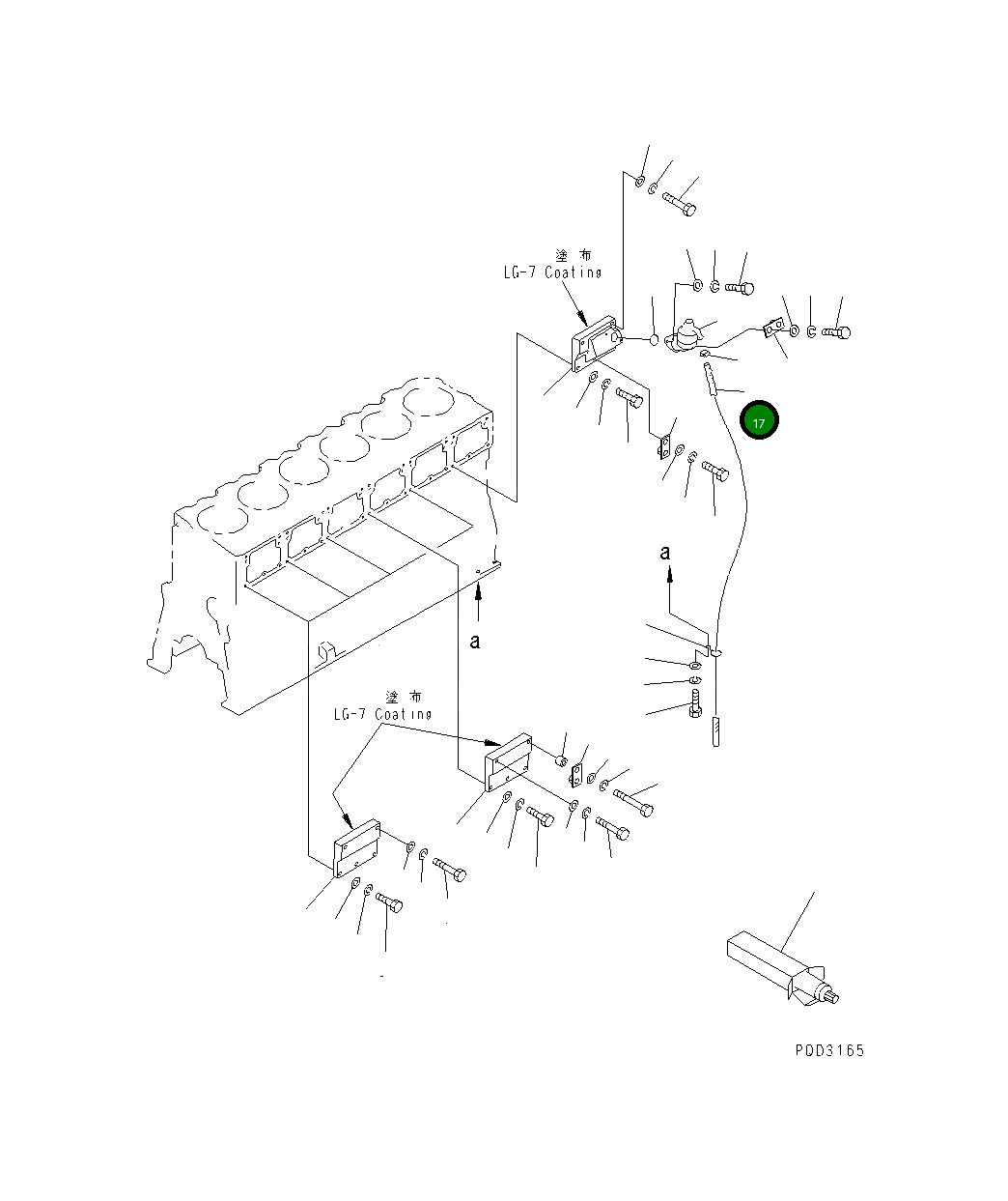 Шланг 07287-02618 Komatsu