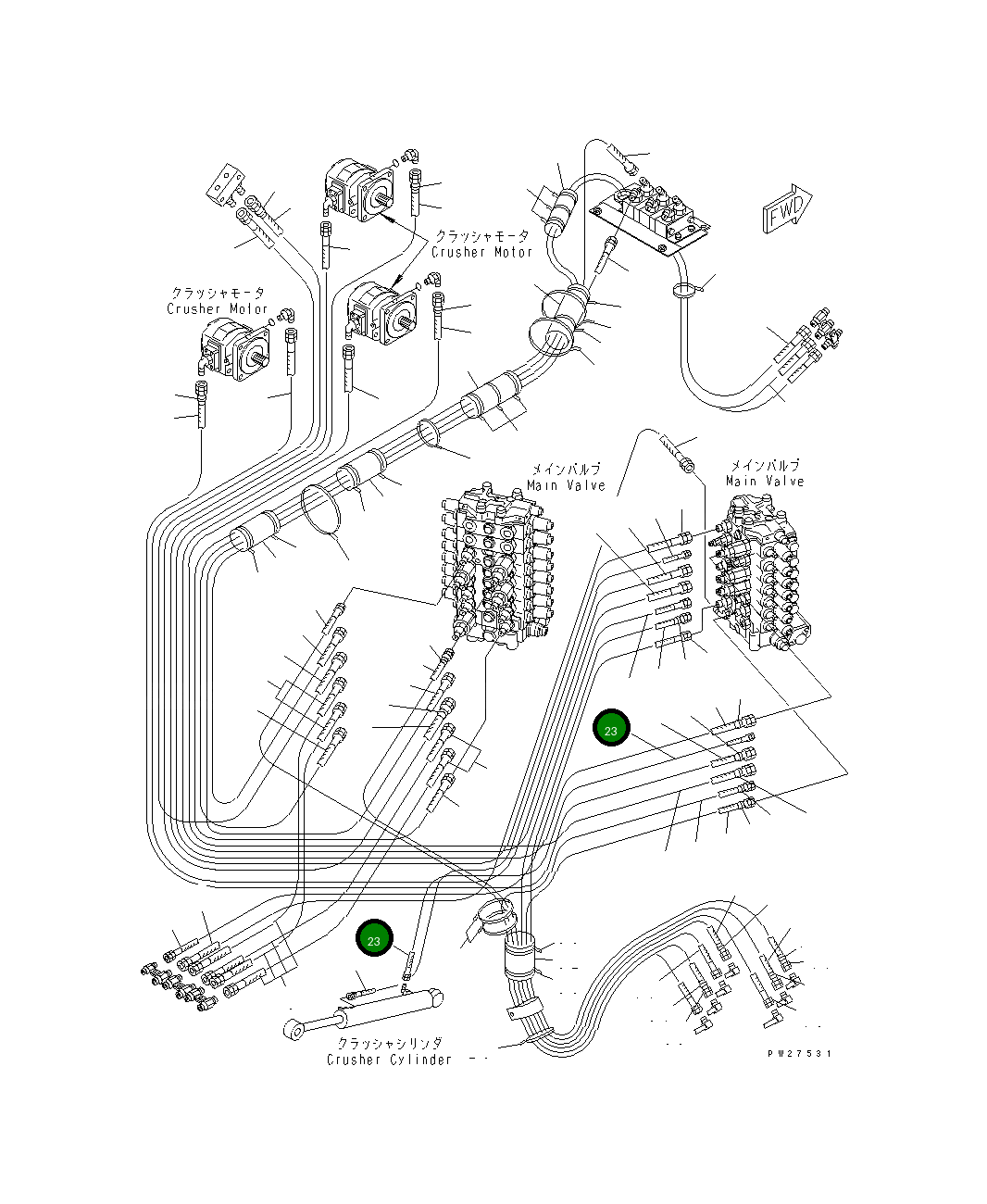 Шланг 07123-00209 Komatsu