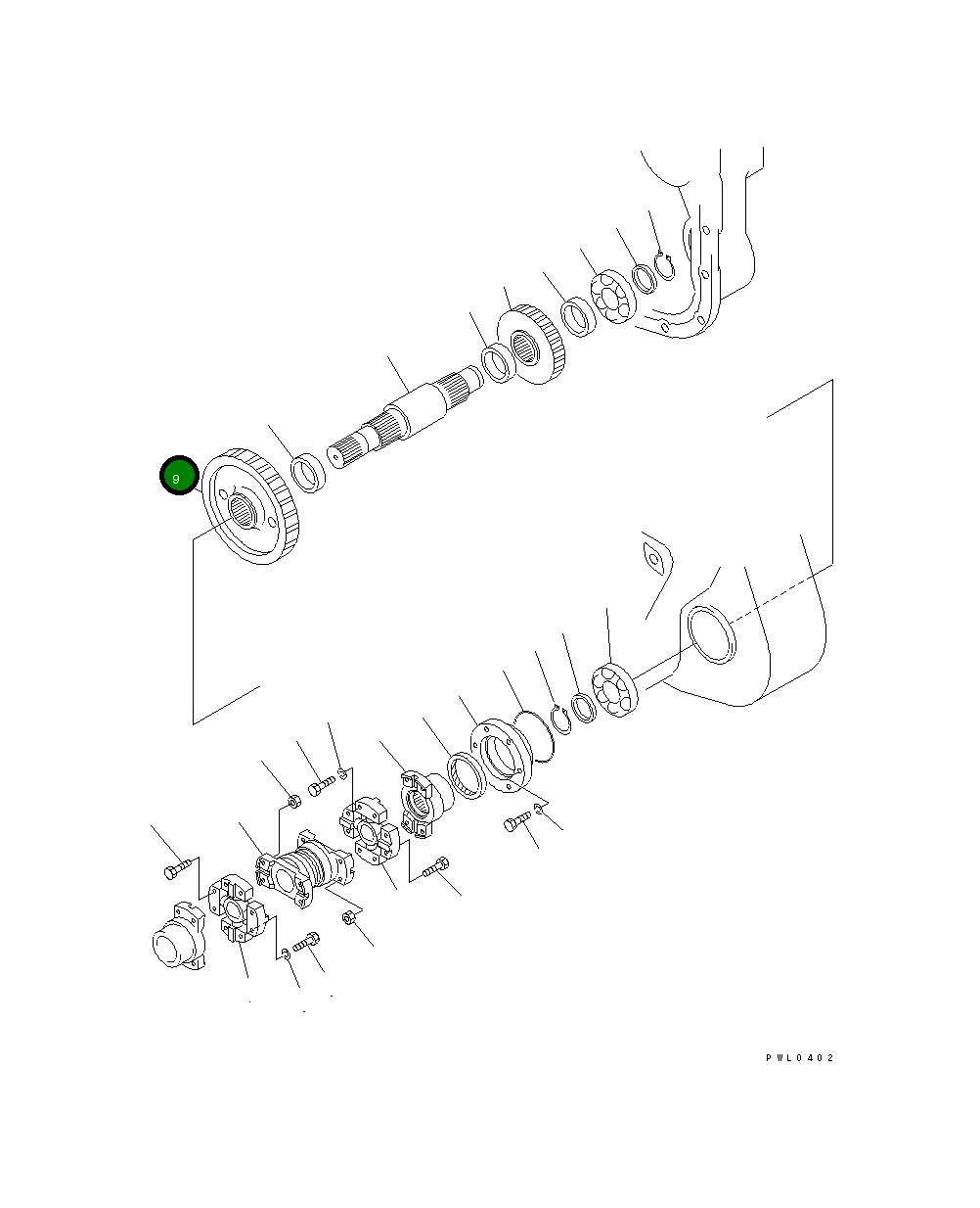 Шестерня 176-76-61440 Komatsu