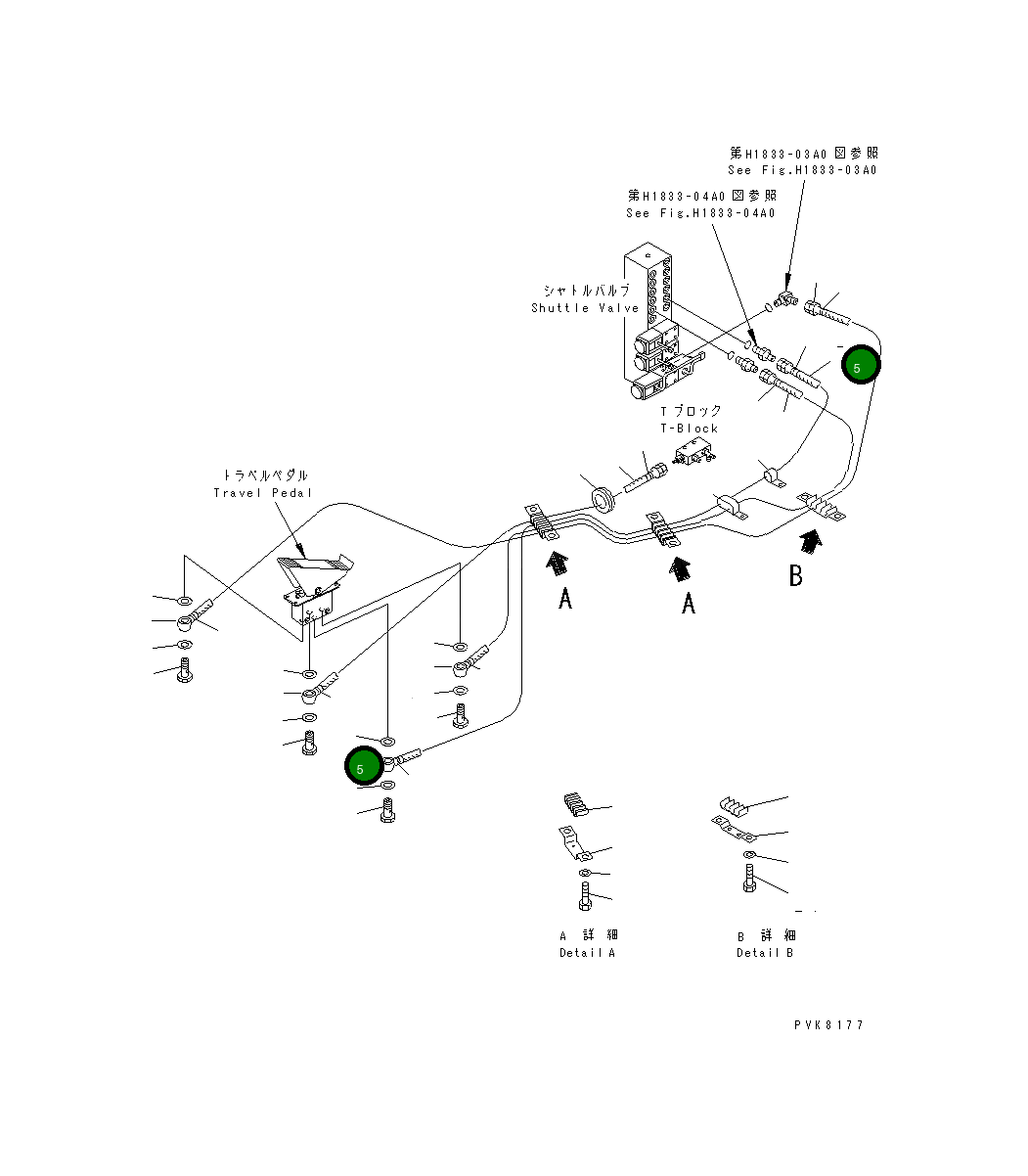 Шланг 20E-62-K1282 Komatsu
