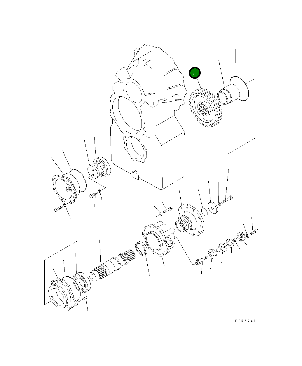 Шестерня 234-15-23230 Komatsu