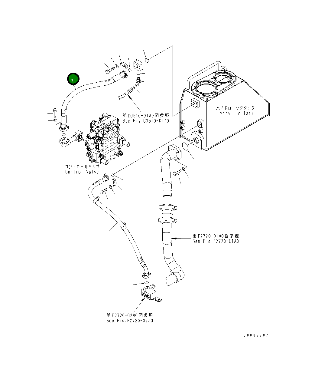 Шланг 07296-012A9 Komatsu