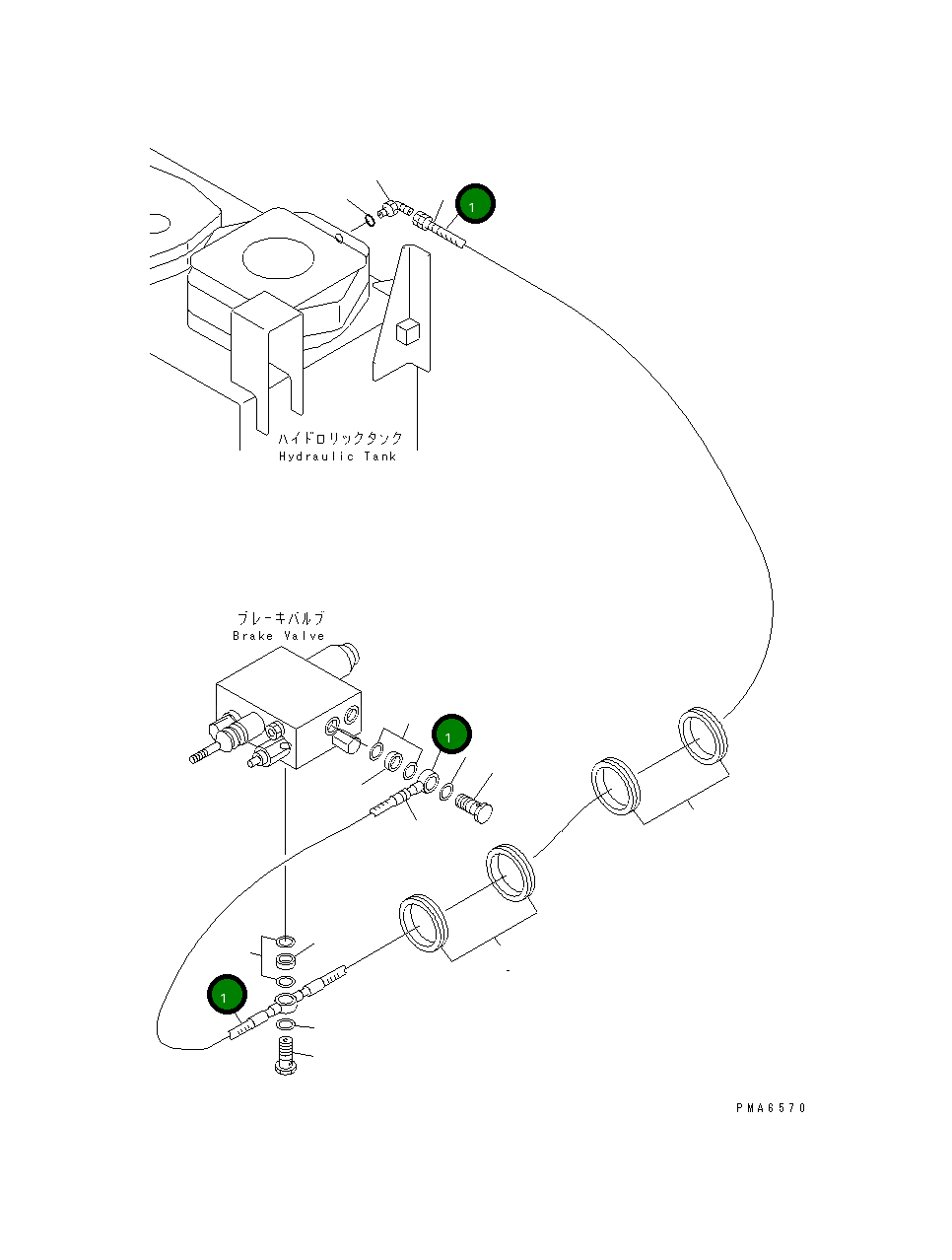 Шланг 20E-62-K1752 Komatsu
