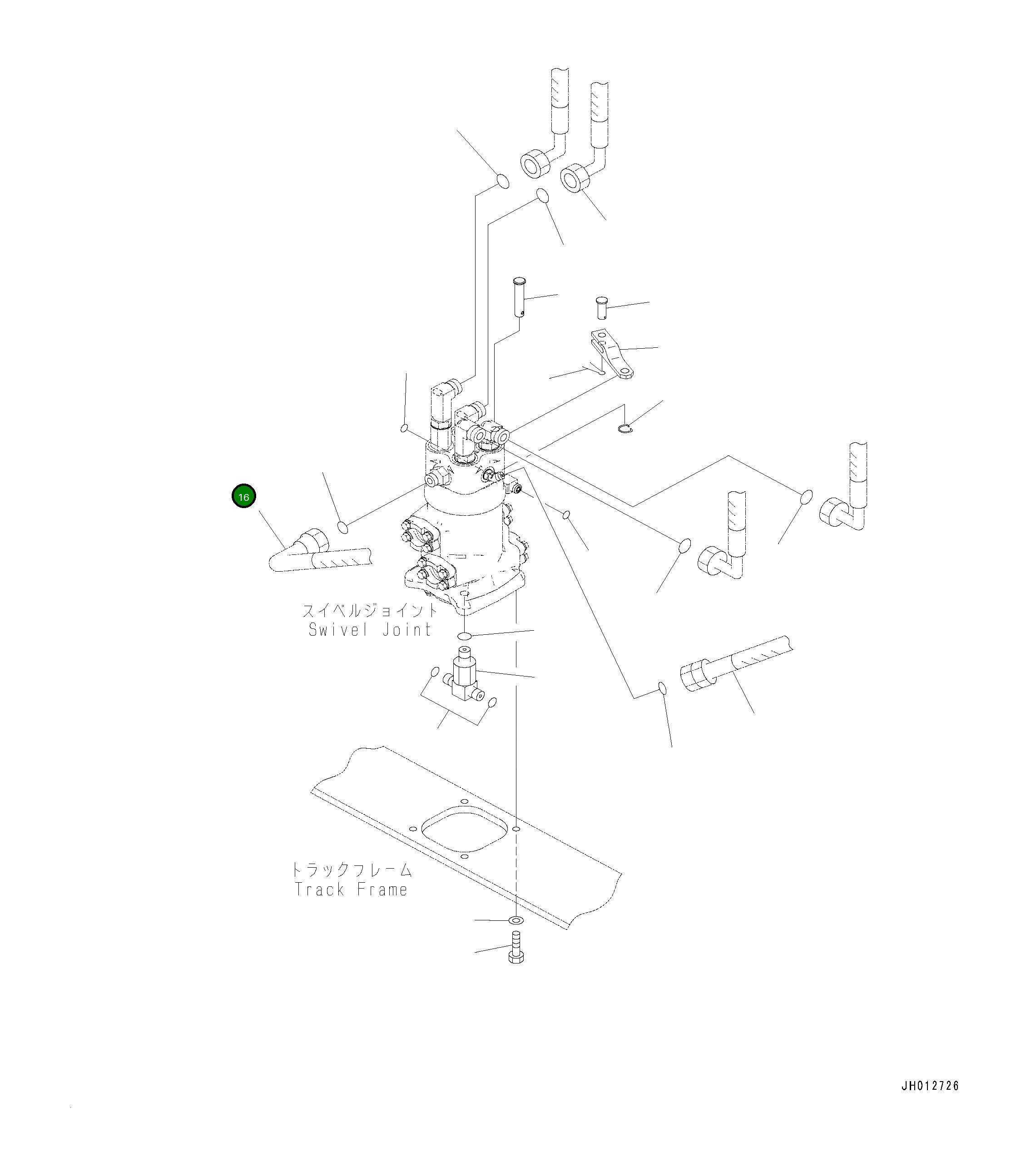 Шланг 02775-006A9 Komatsu