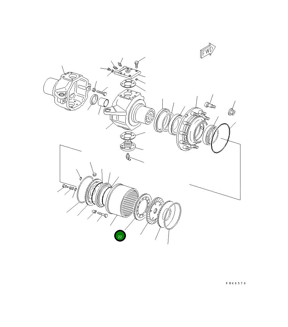Шестерня 20E-23-K3060 Komatsu