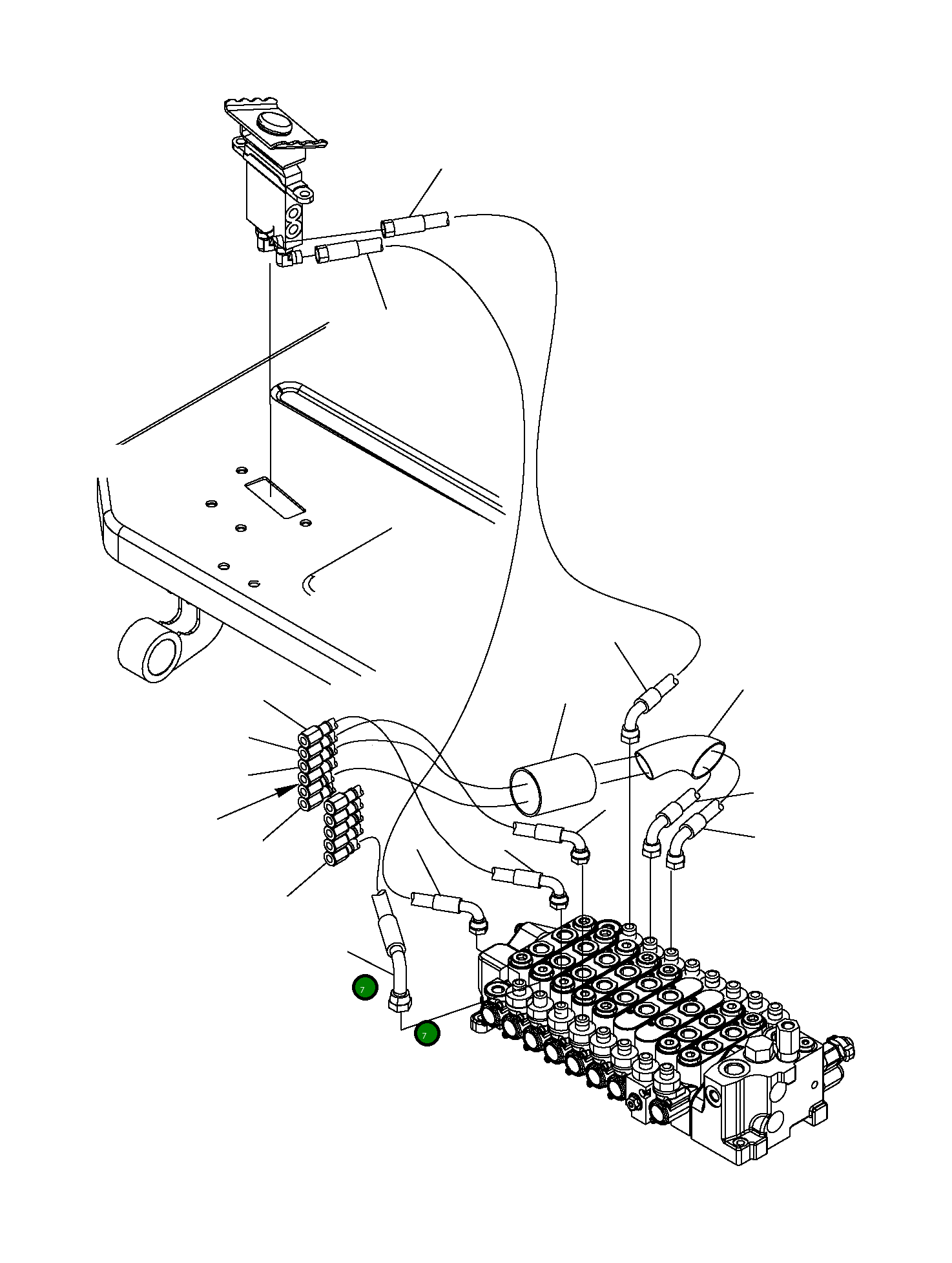 Шланг 20W-62-R2960 Komatsu