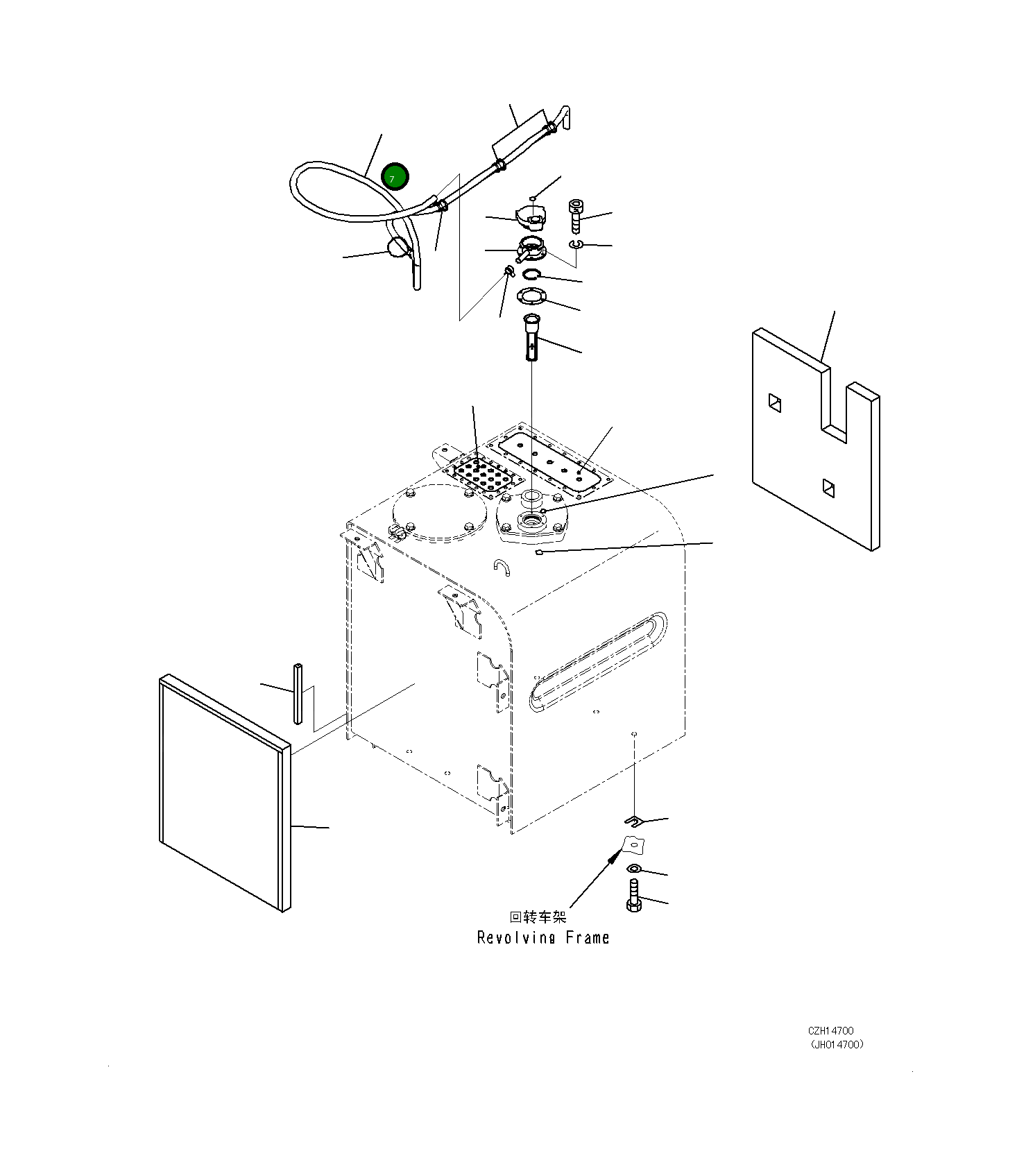 Шланг 07261-21431 Komatsu