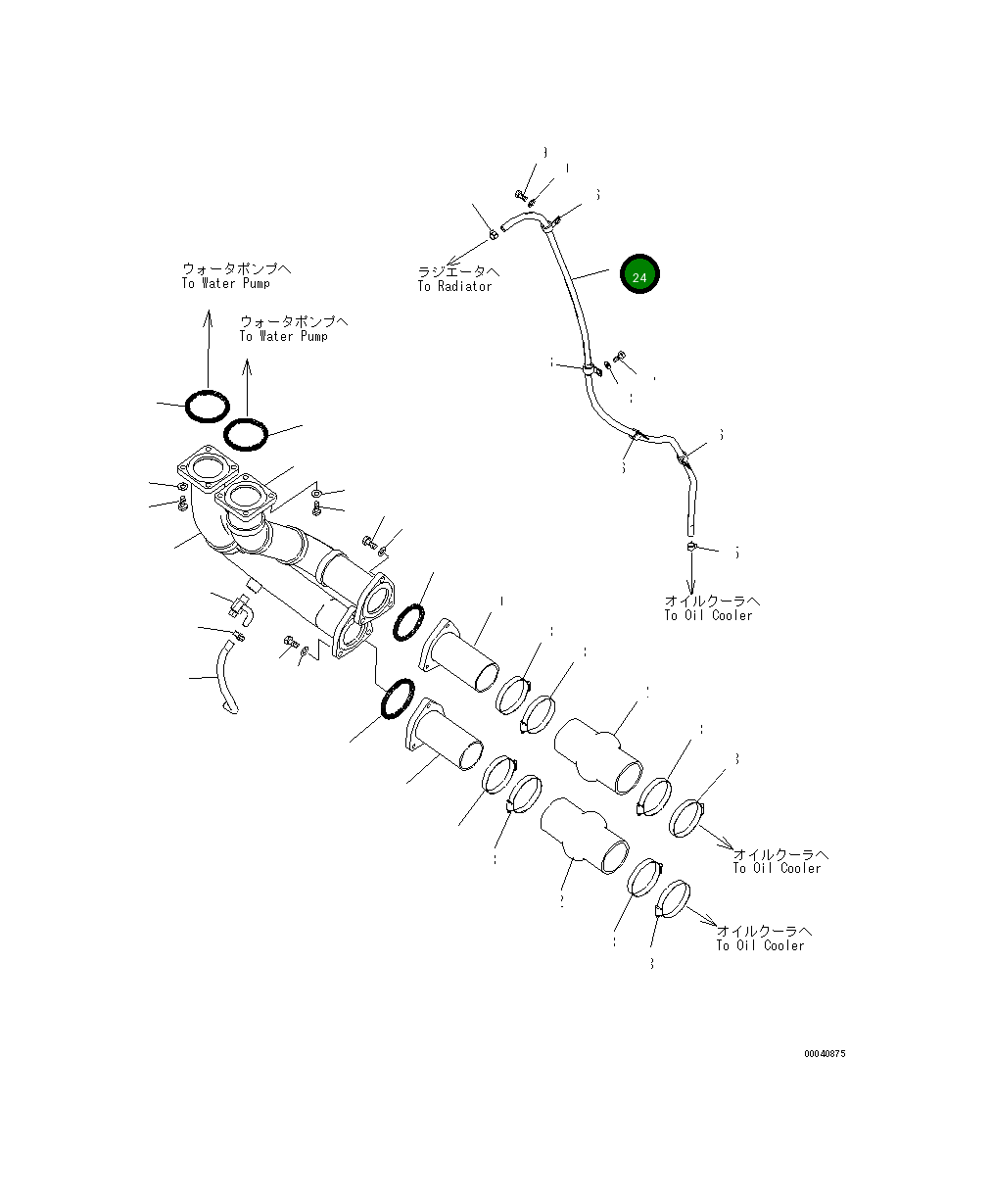Шланг 198-03-75370 Komatsu