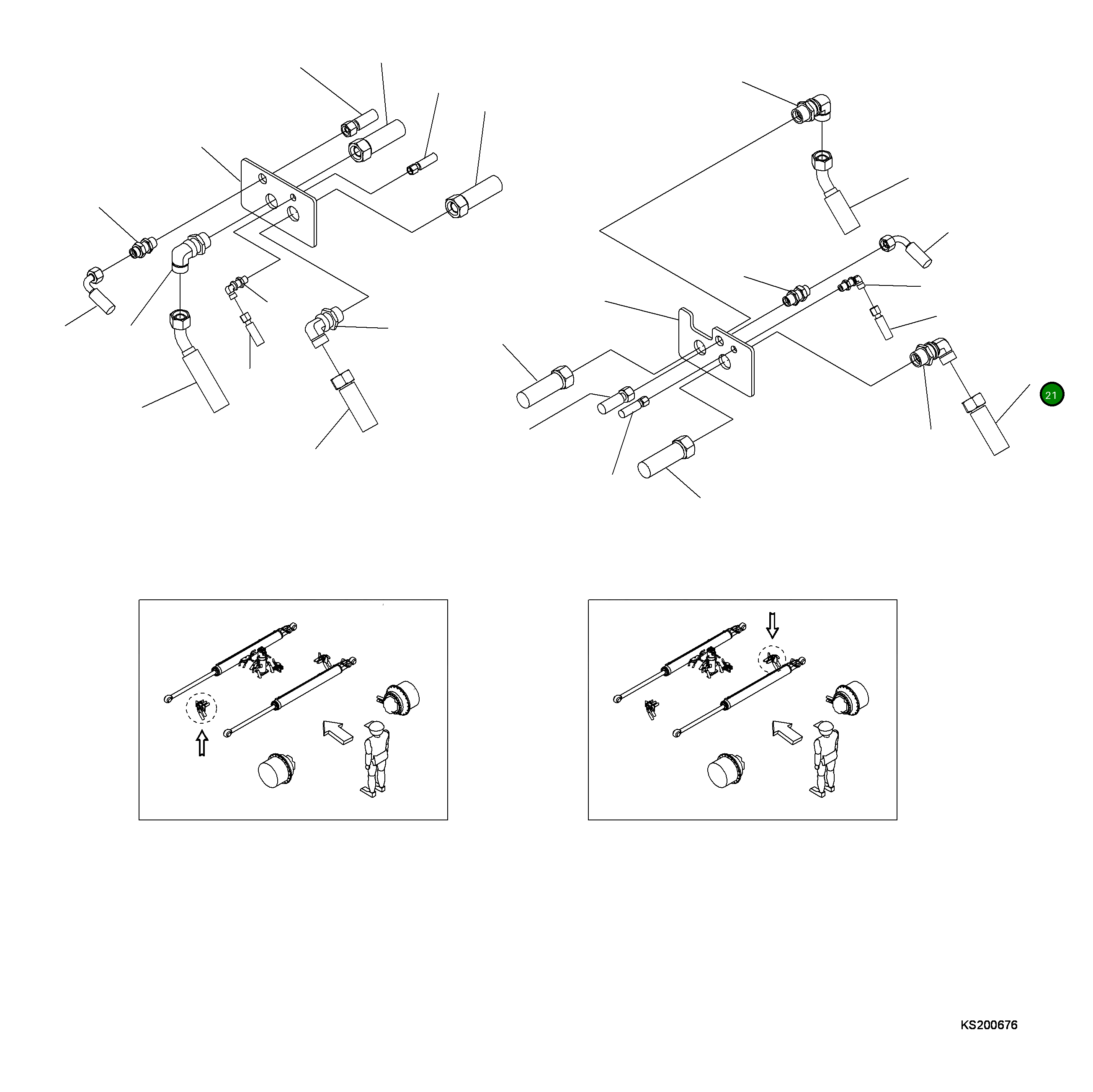 Шланг 207-62-KH320 Komatsu