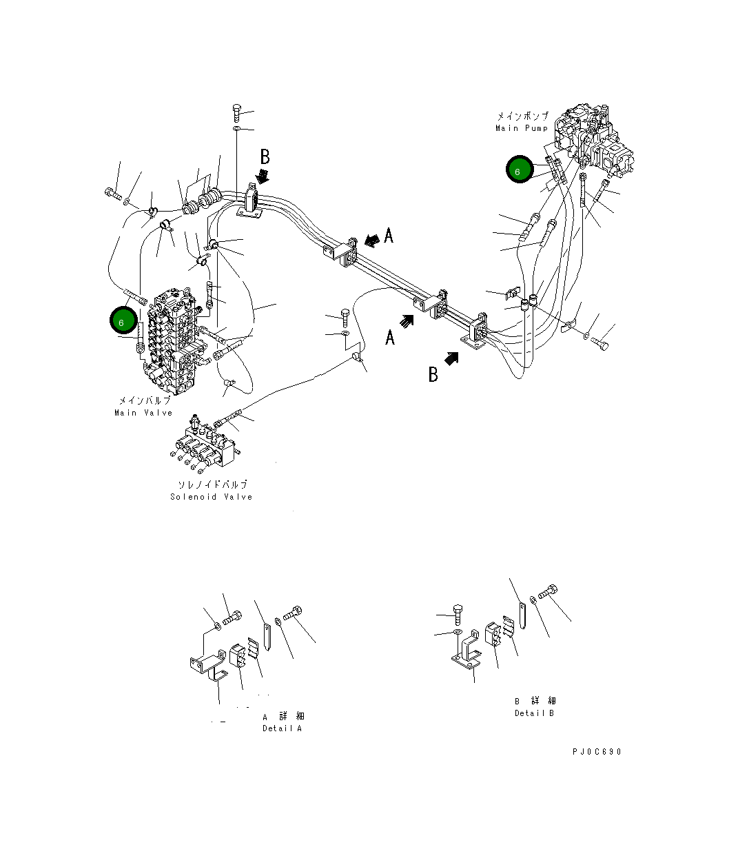 Шланг 20U-62-42740 Komatsu