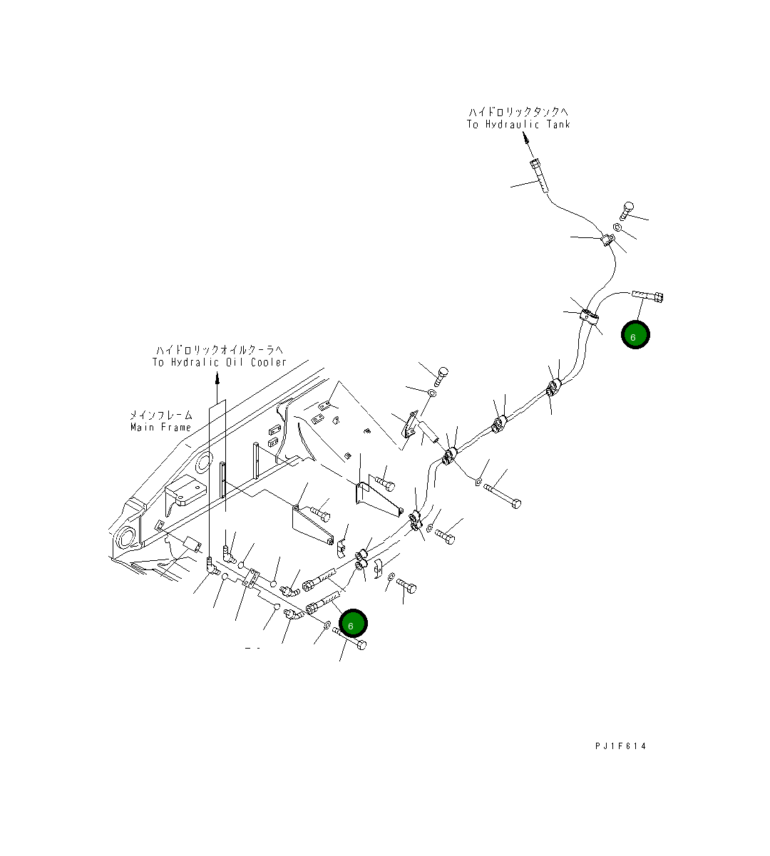 Шланг 07621-00539 Komatsu