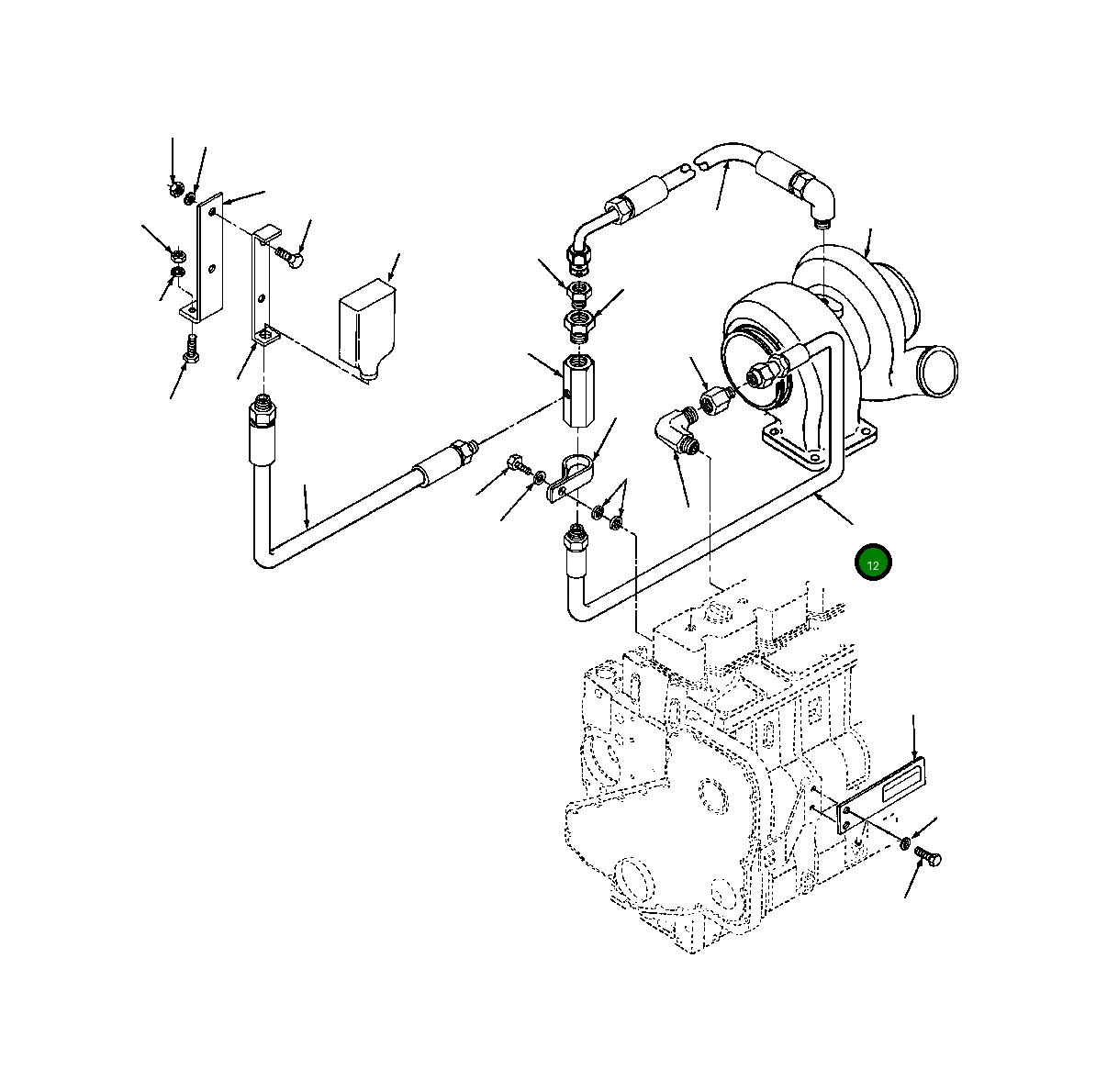 Шланг 1285 161 H1 Komatsu