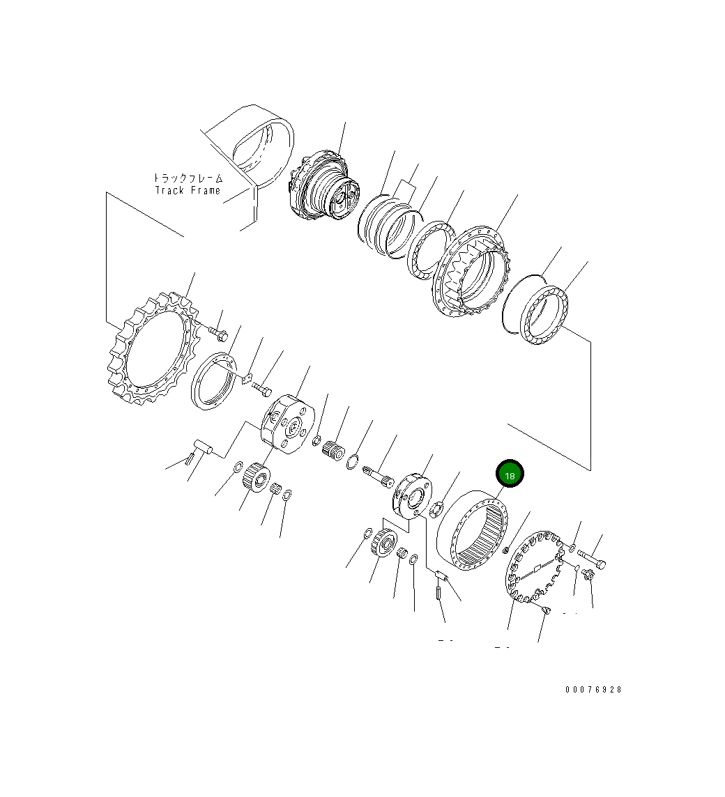 Шестерня 207-27-71151 Komatsu