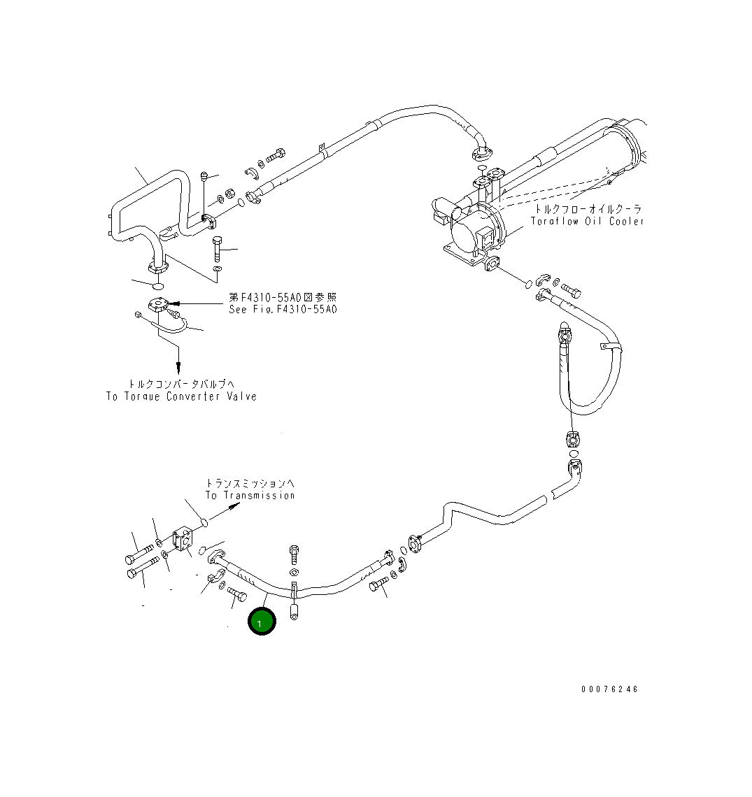 Шланг 07114-12013 Komatsu