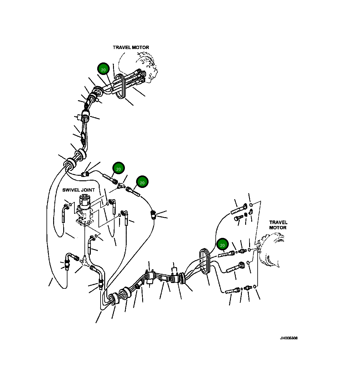 Шланг 02774-00328 Komatsu
