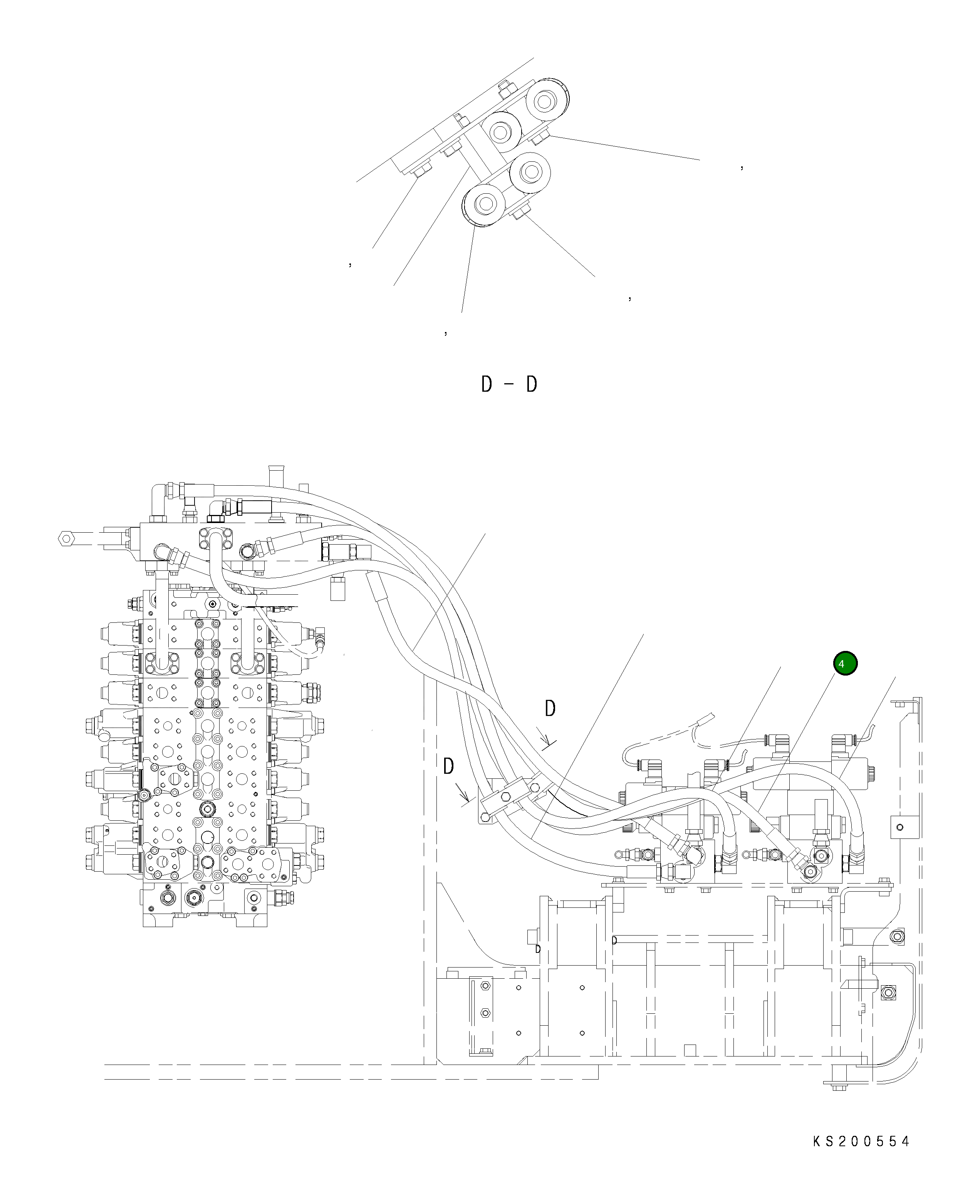 Шланг 206-62-KC440 Komatsu