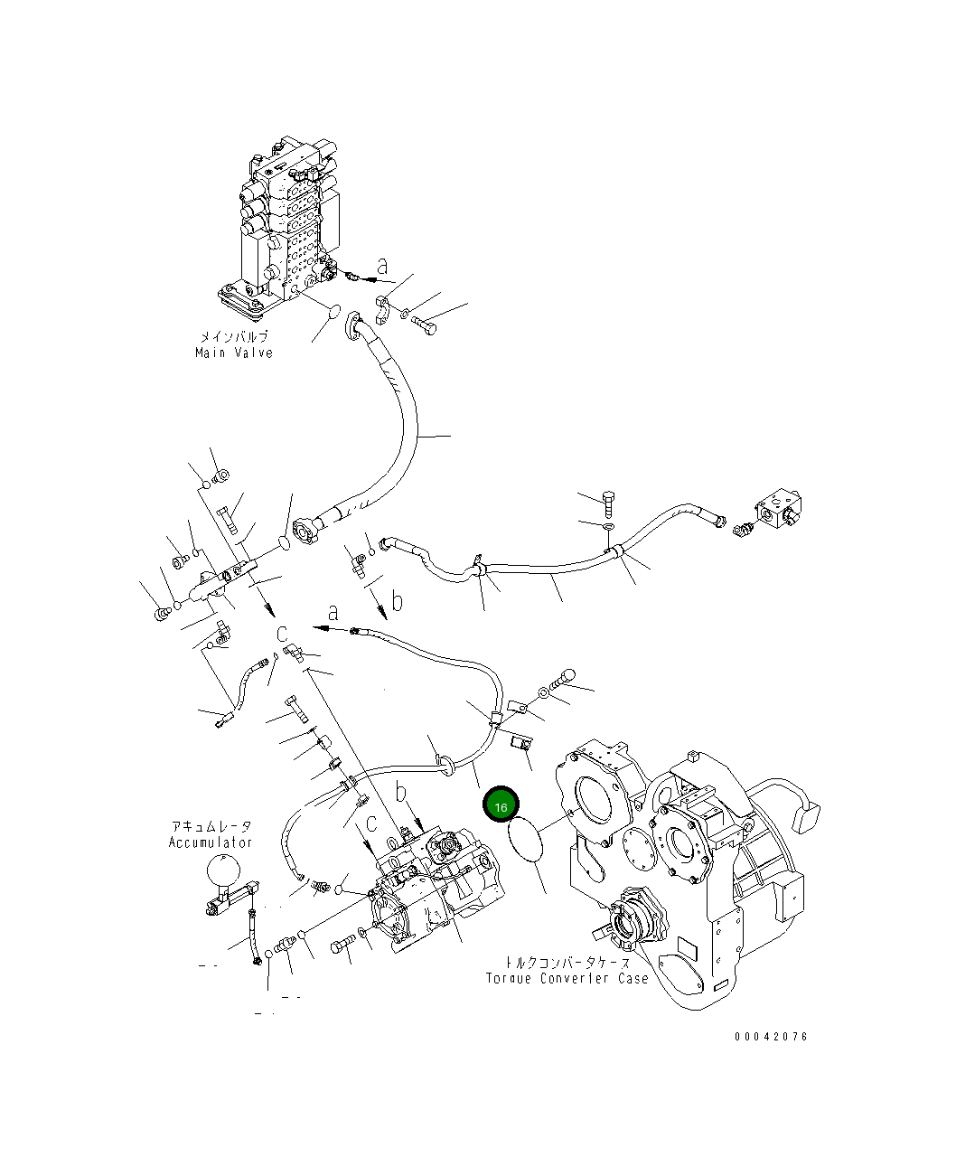 Шланг 17A-61-41471 Komatsu