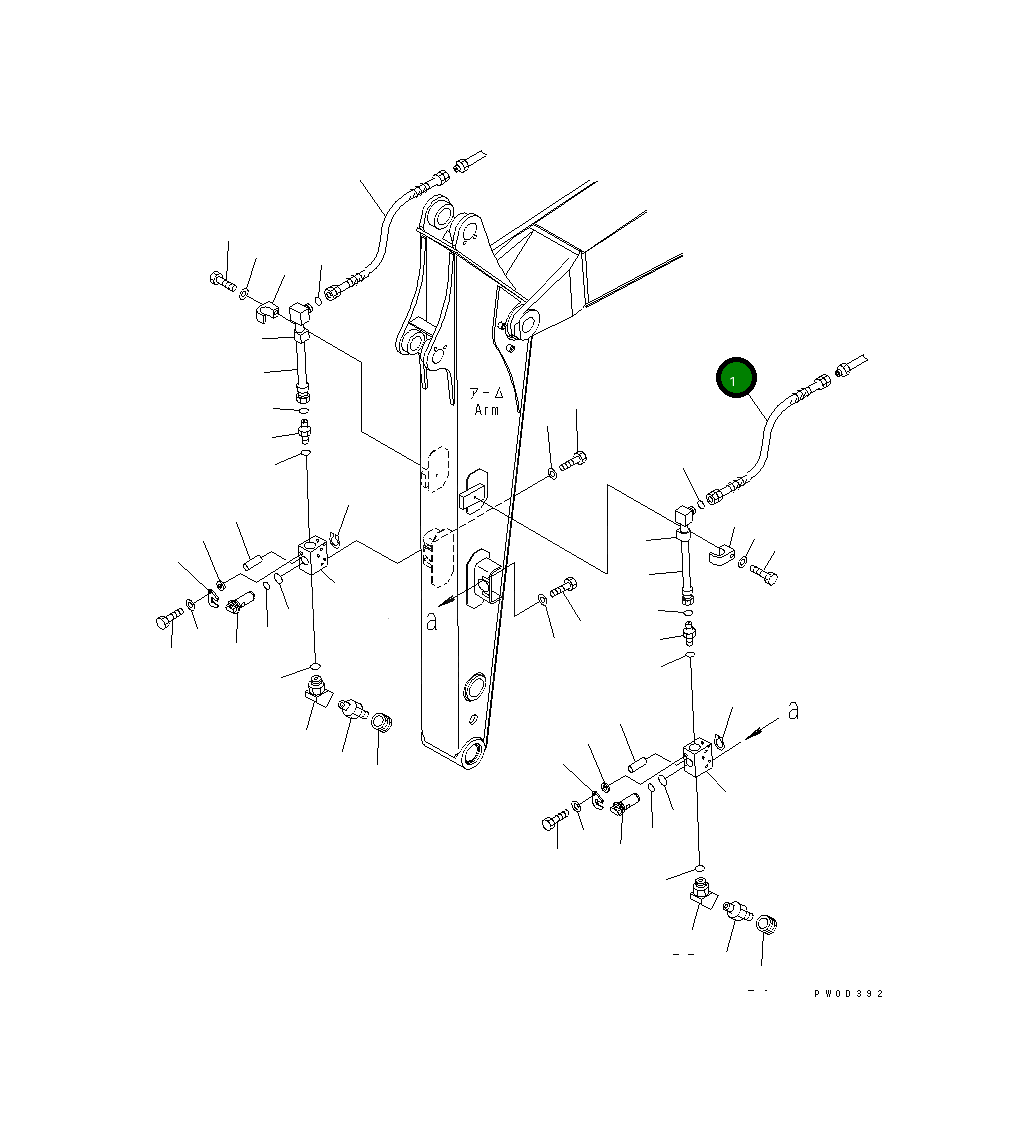 Шланг 02765-20415 Komatsu