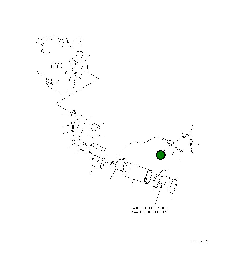 Шланг 08671-10070 Komatsu