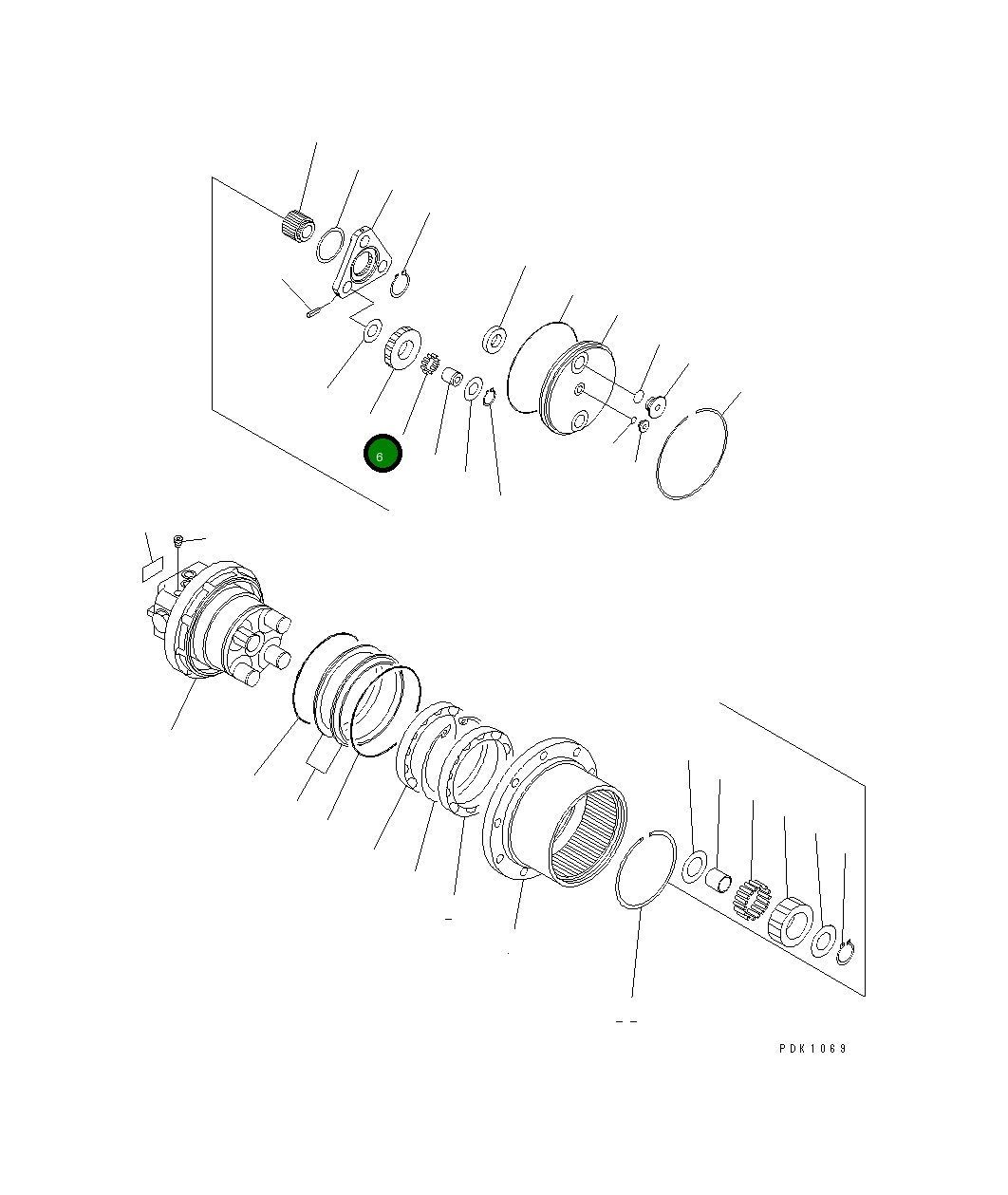 Шестерня FUFRP-1655-07 Komatsu