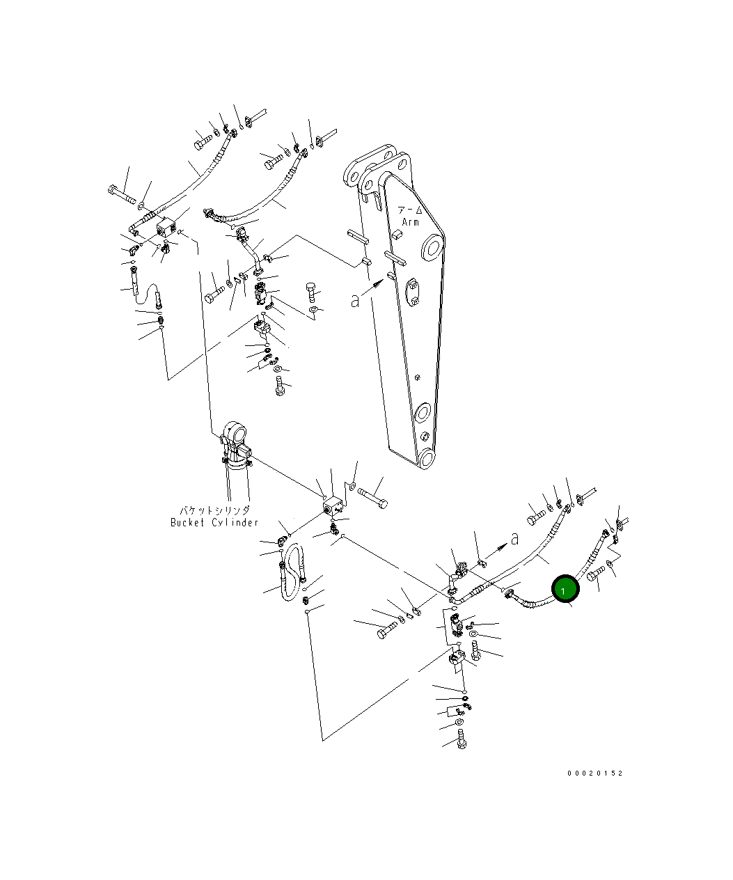Шланг 20K-970-5410 Komatsu