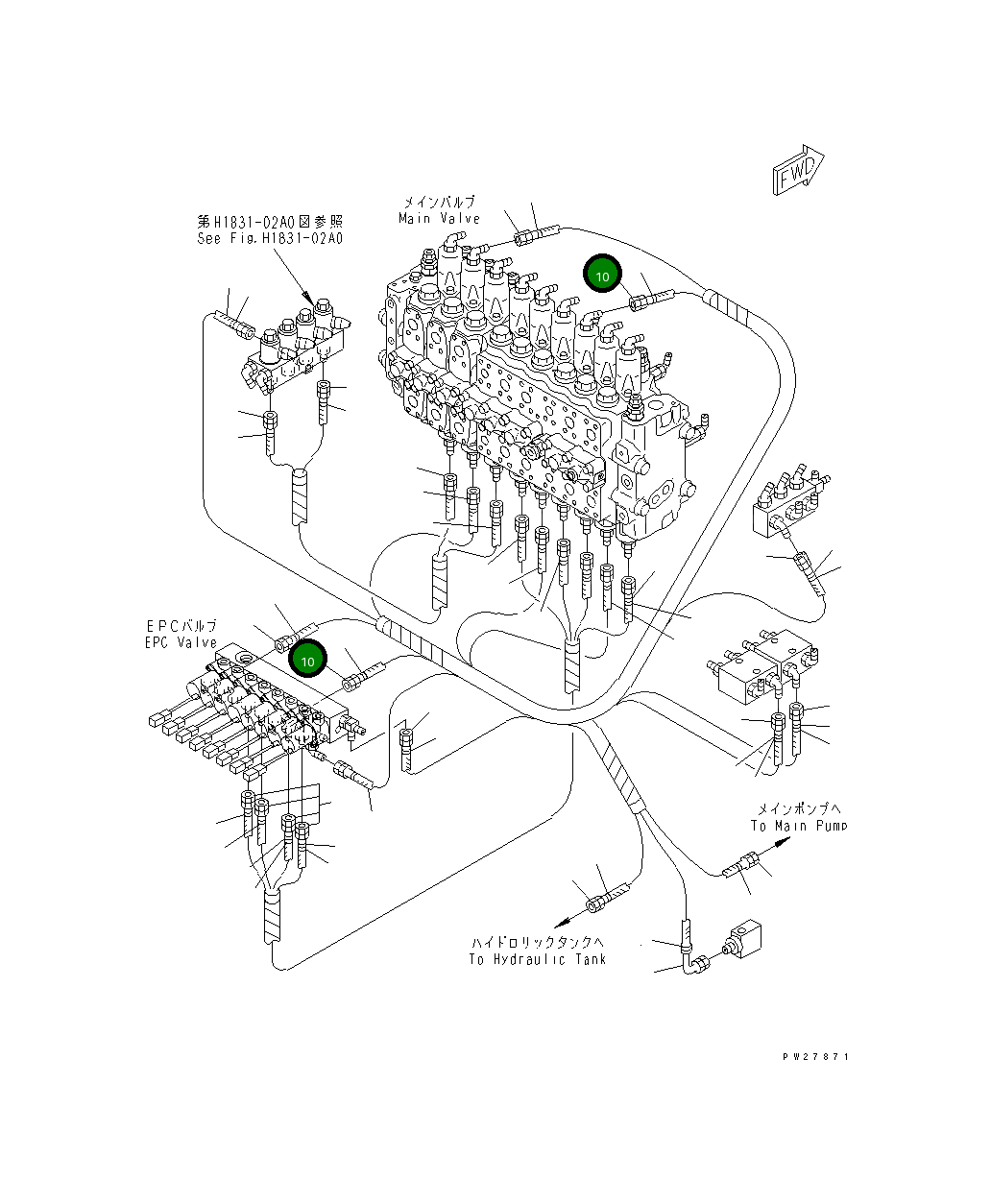 Шланг 07621-00217 Komatsu