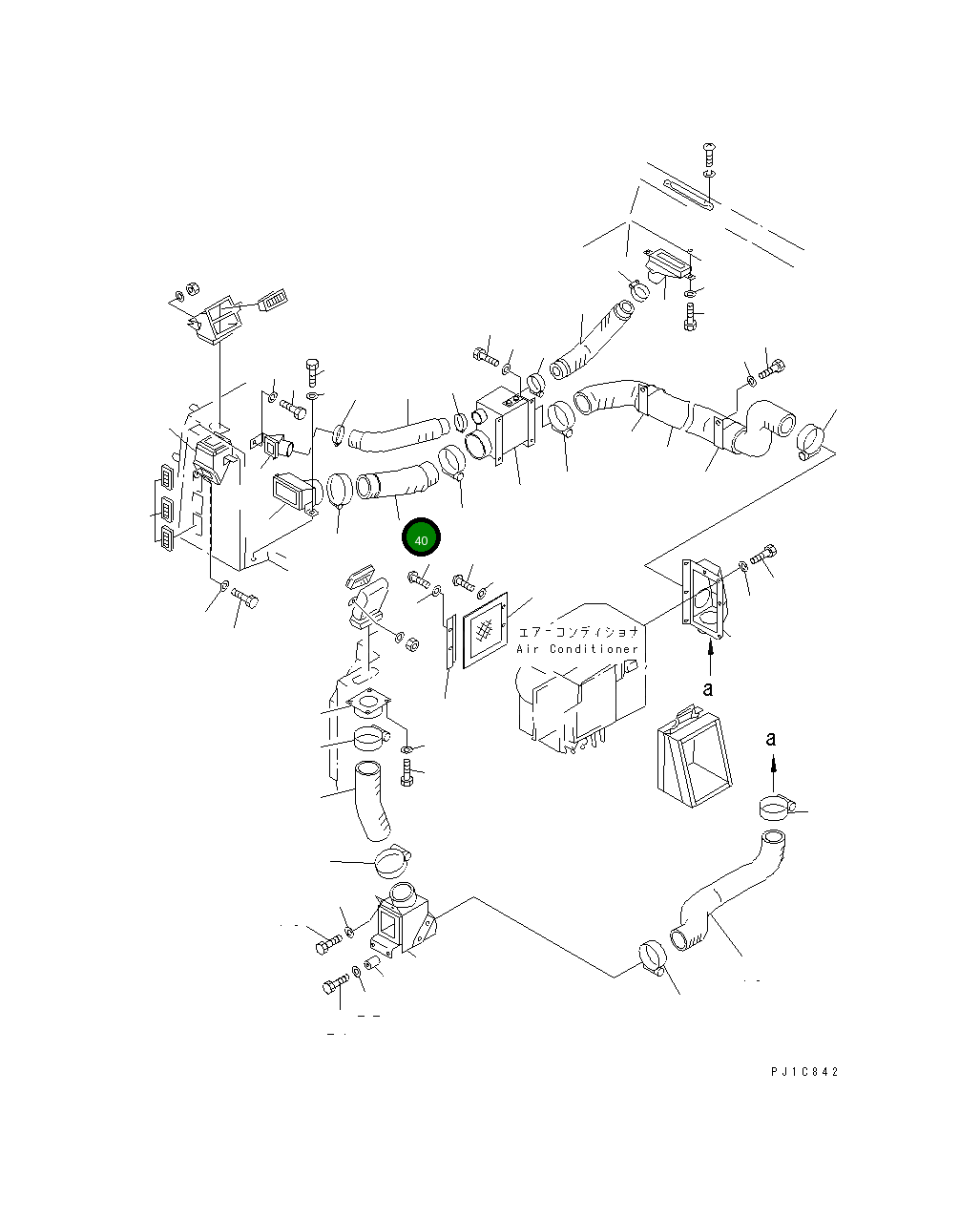 Шланг 154-Z11-5160 Komatsu