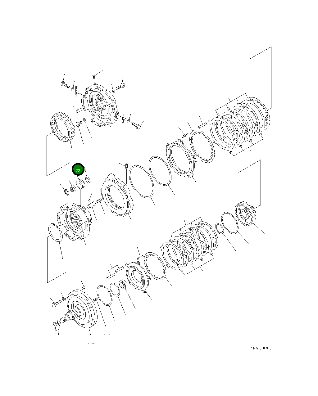 Шестерня 23E-15-12451 Komatsu