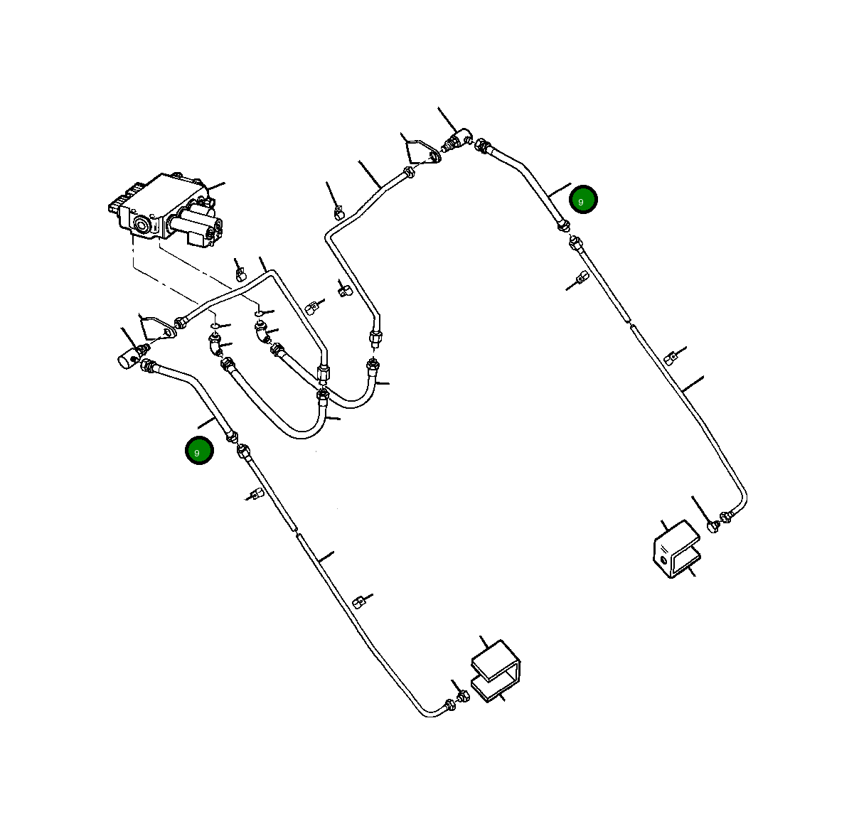 Шланг 1108 011 C1 Komatsu