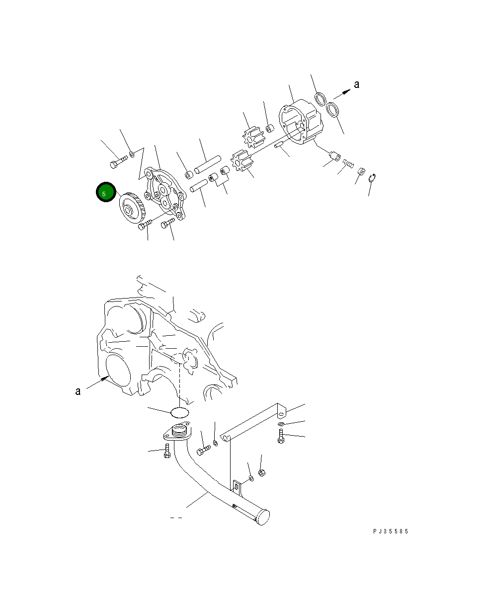 Шестерня 6151-51-1610 Komatsu