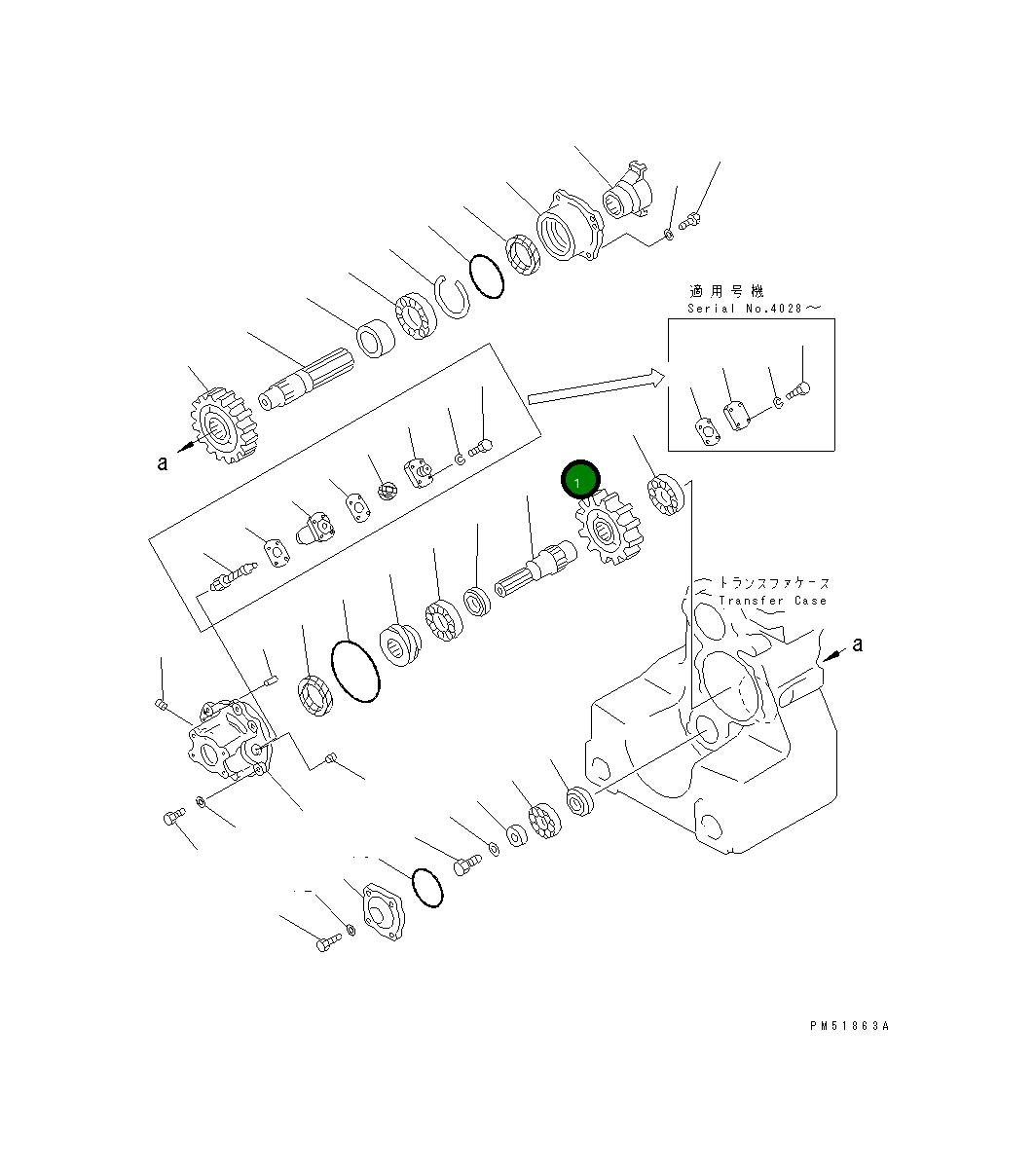 Шестерня 23E-15-13220 Komatsu