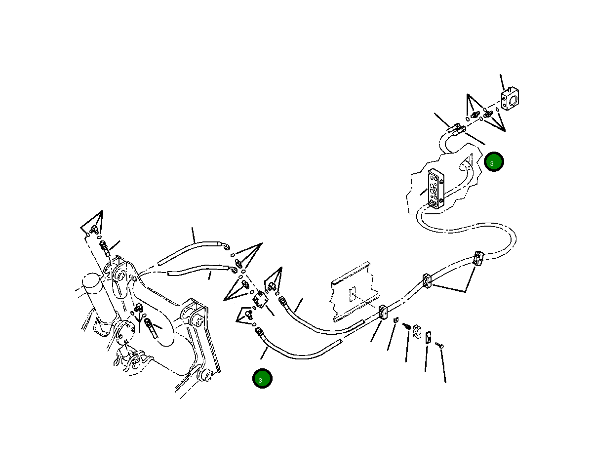 Шланг 1438 966 H1 Komatsu