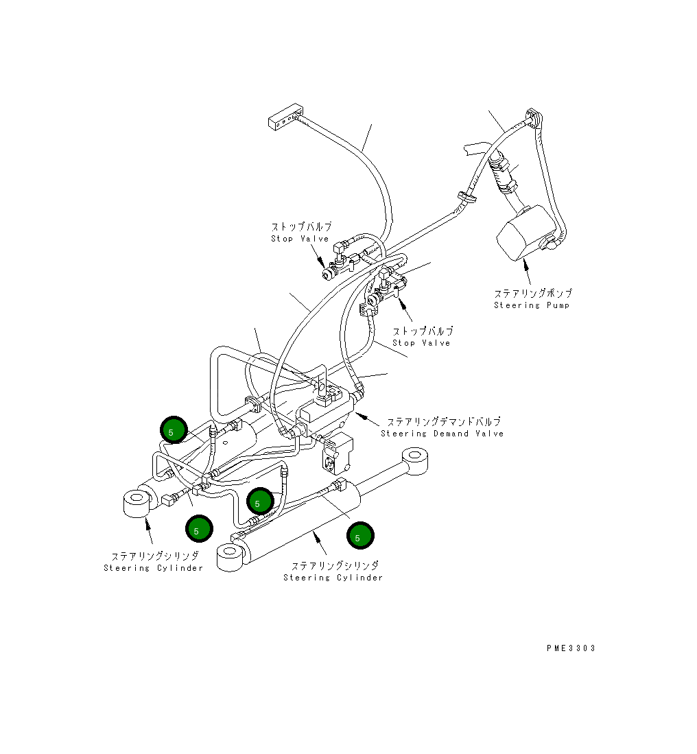 Шланг 07086-00504 Komatsu