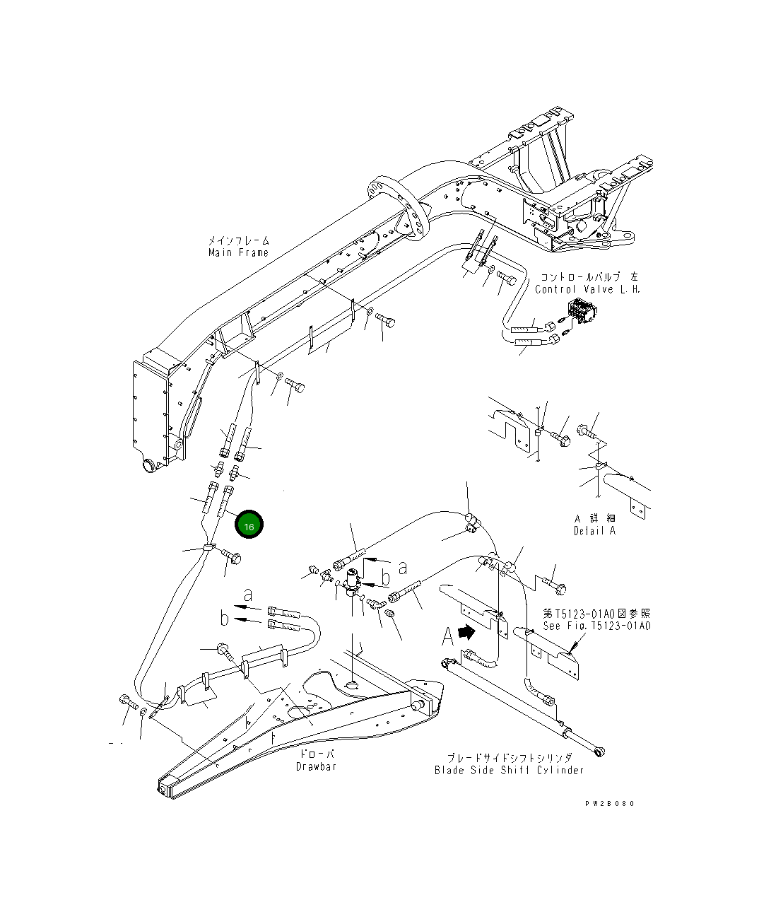 Шланг 07631-40332 Komatsu
