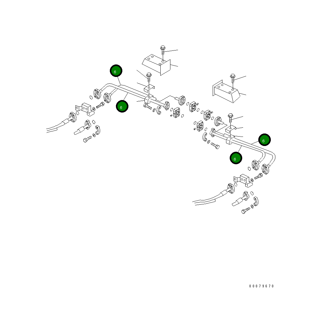 Шланг 07085-20624 Komatsu