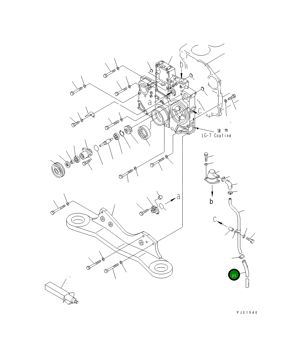 Шланг 07260-02071 Komatsu