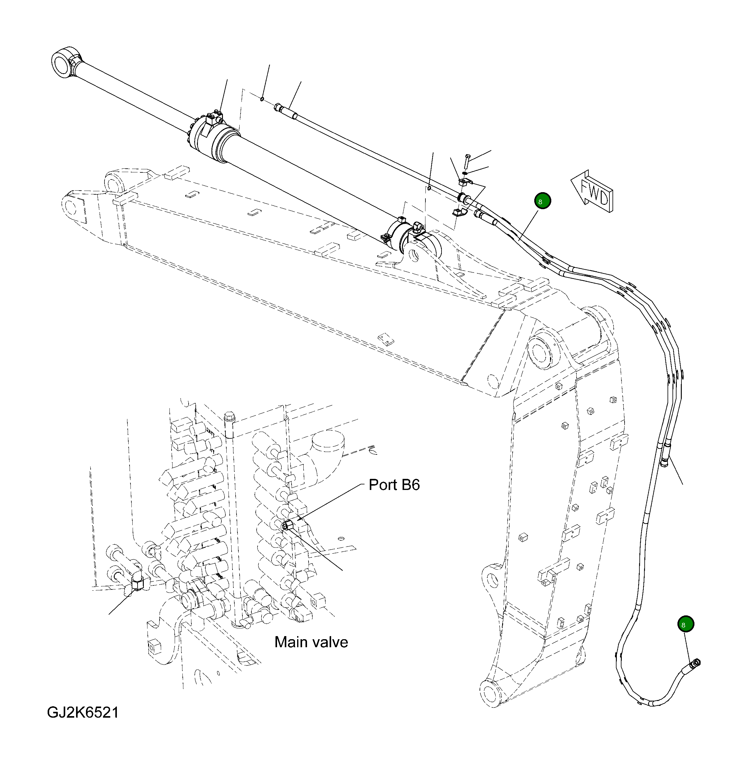 Шланг 02777-00542 Komatsu