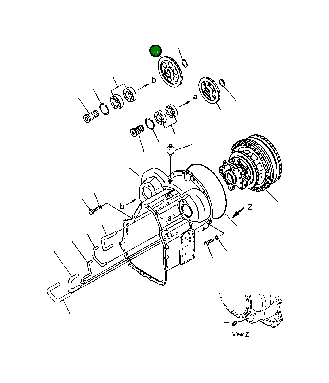 Шестерня 419-15-14160 Komatsu
