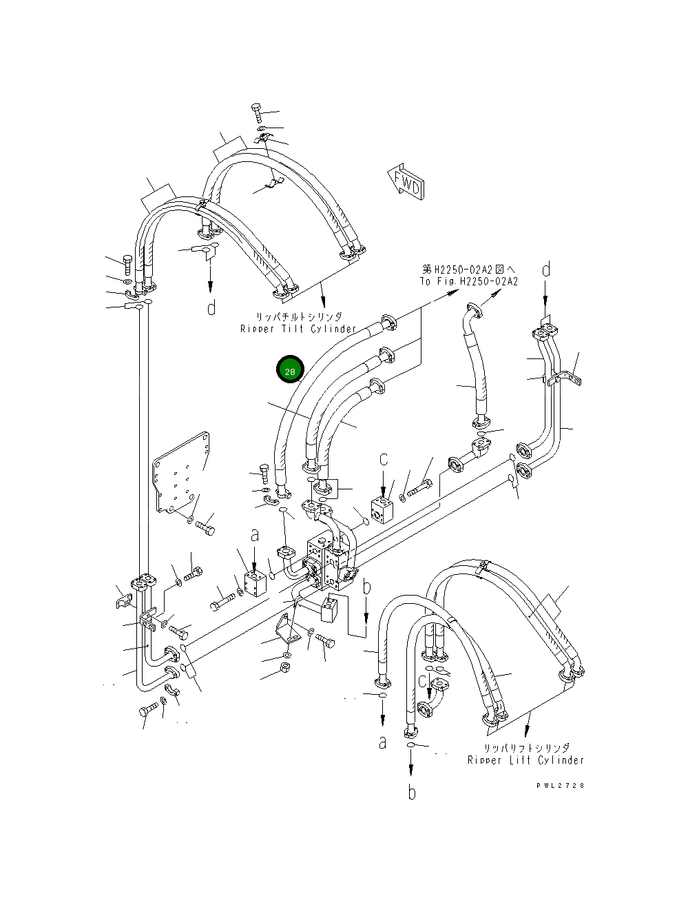 Шланг 07119-01212 Komatsu