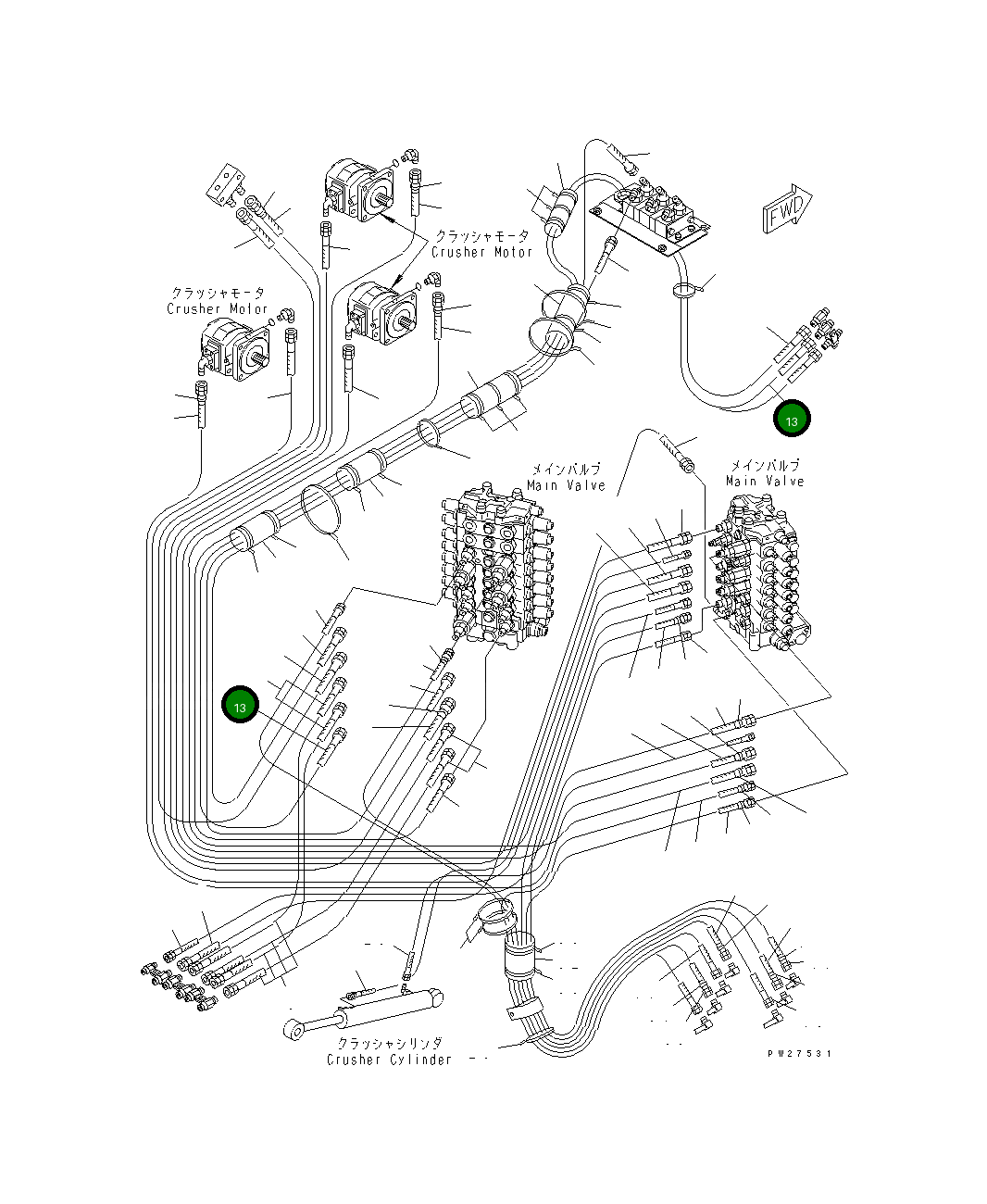 Шланг 07123-00448 Komatsu