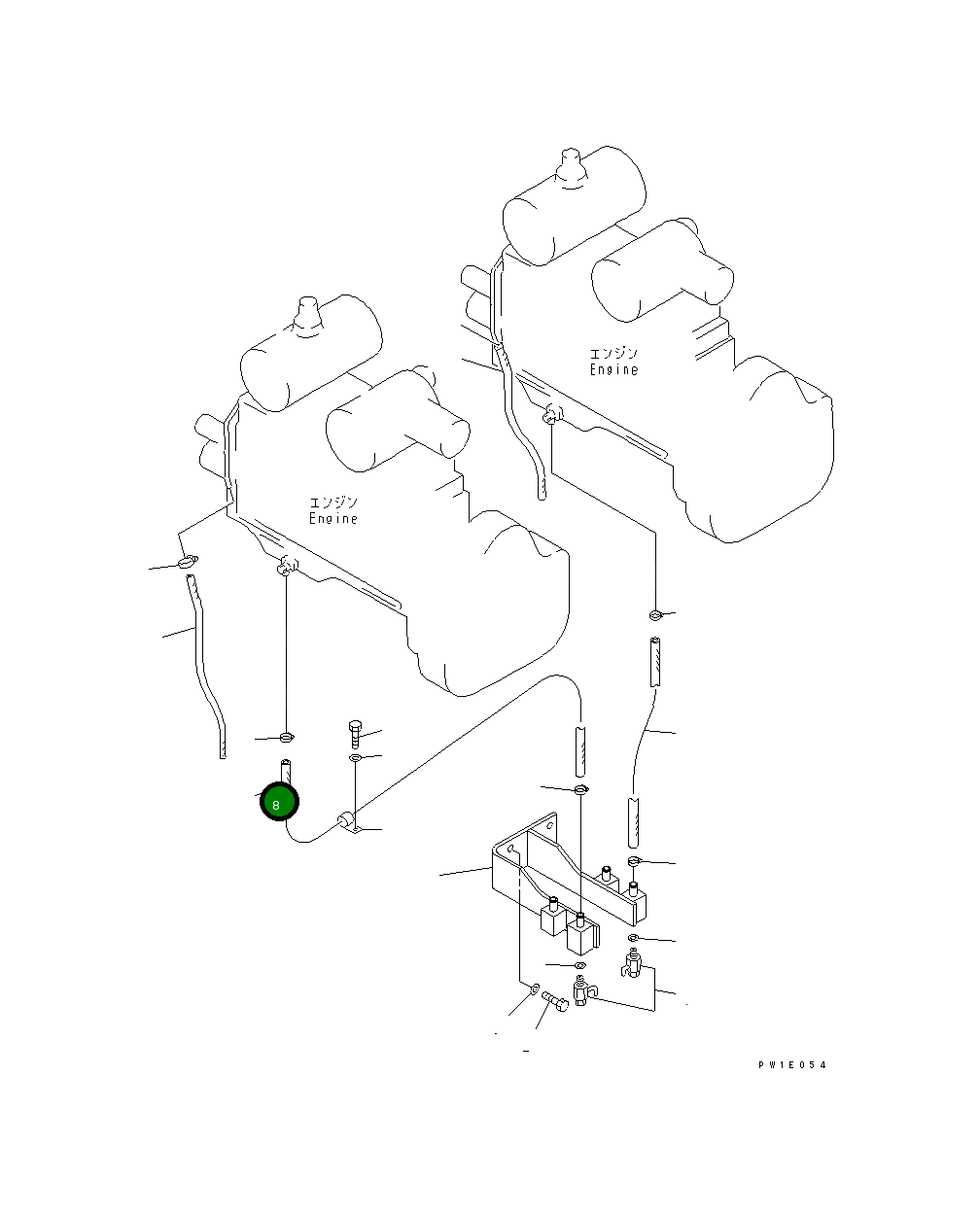 Шланг 07261-21419 Komatsu