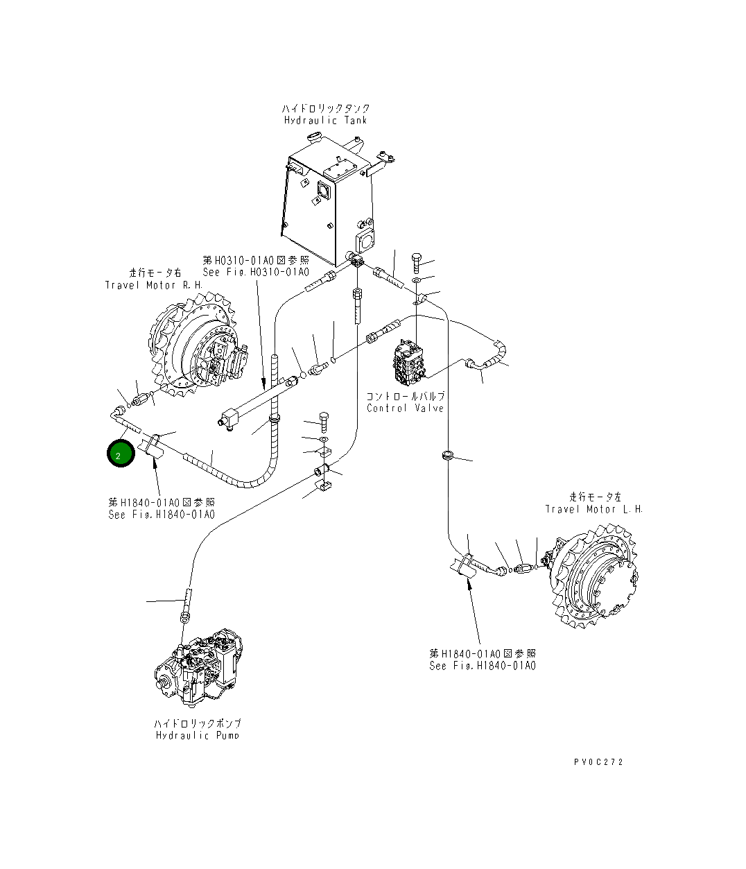 Шланг 02763-00510 Komatsu
