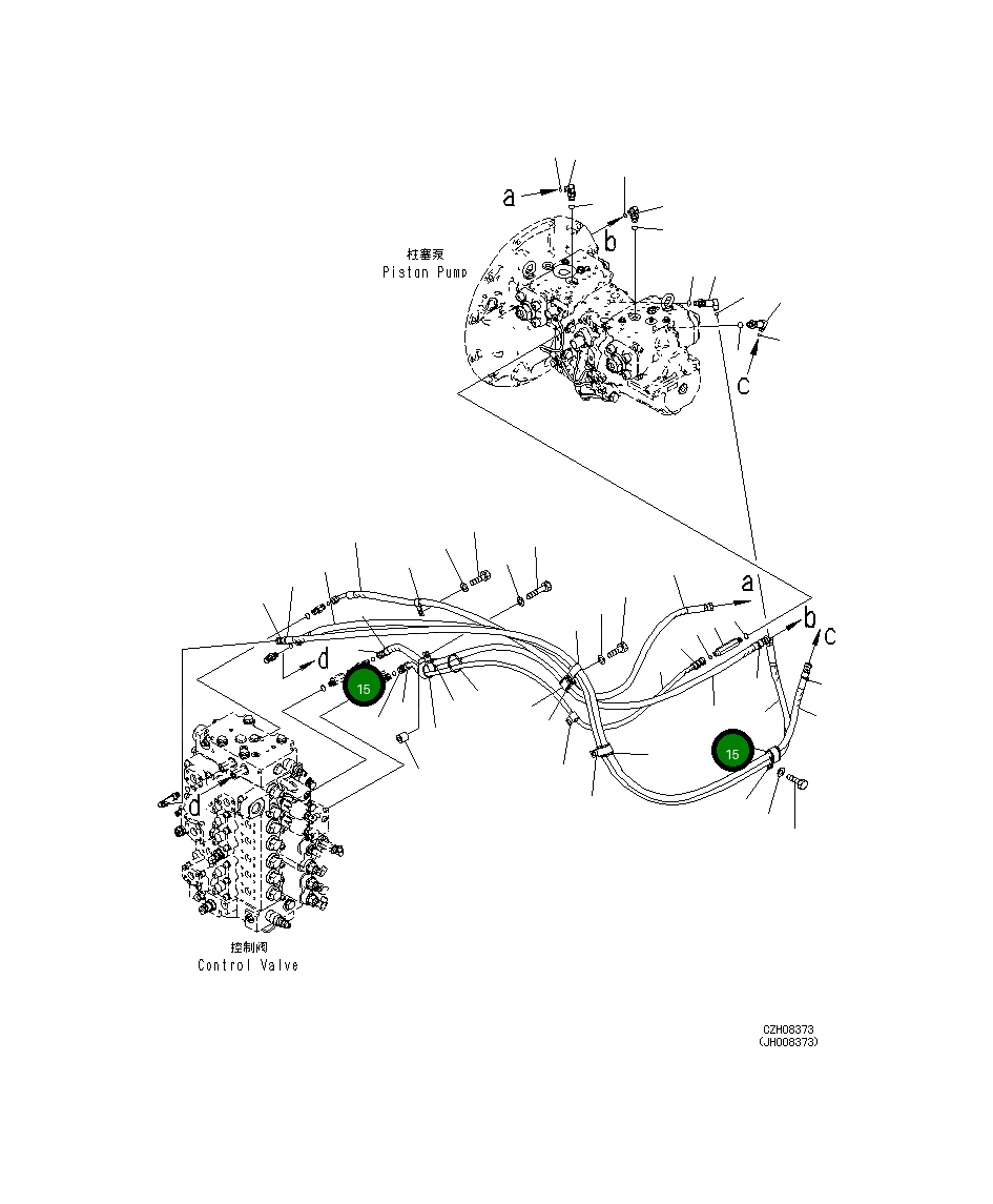 Шланг 20Y-62-53651 Komatsu