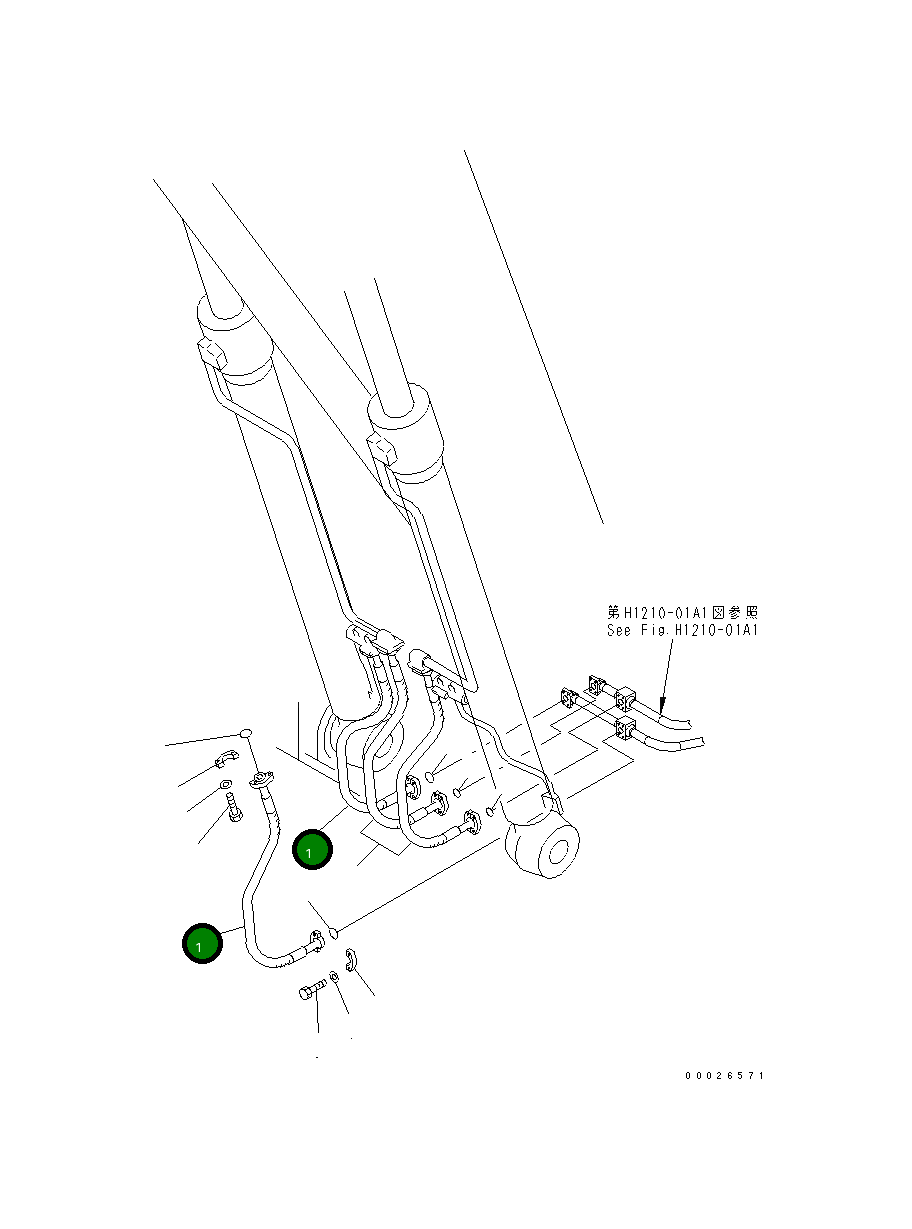 Шланг 208-62-51690 Komatsu