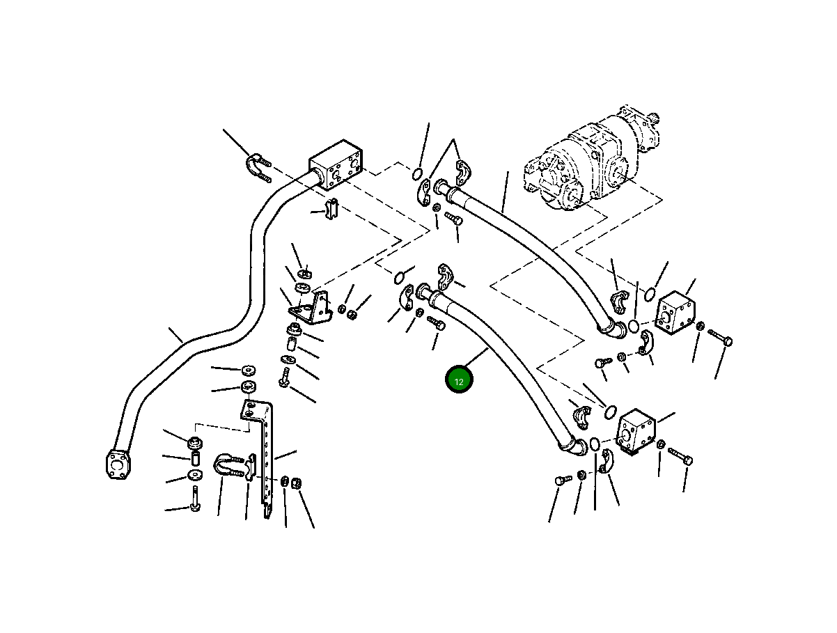 Шланг 07122-01410 Komatsu